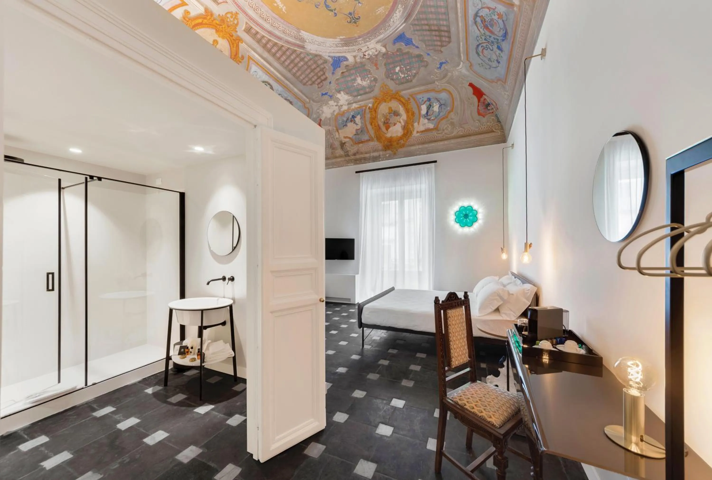 Bedroom in A.D. 1768 Boutique Hotel