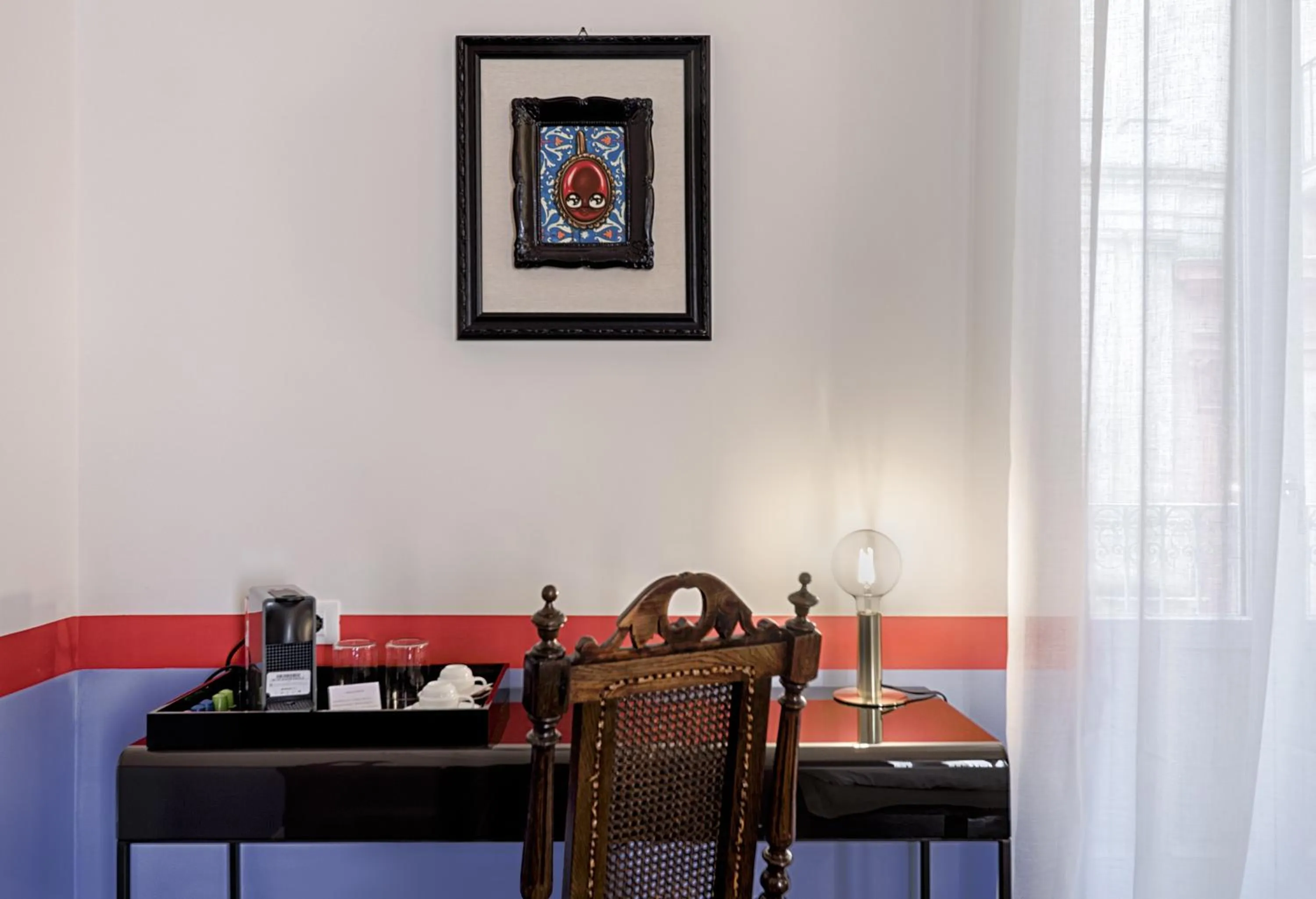 Decorative detail in A.D. 1768 Boutique Hotel