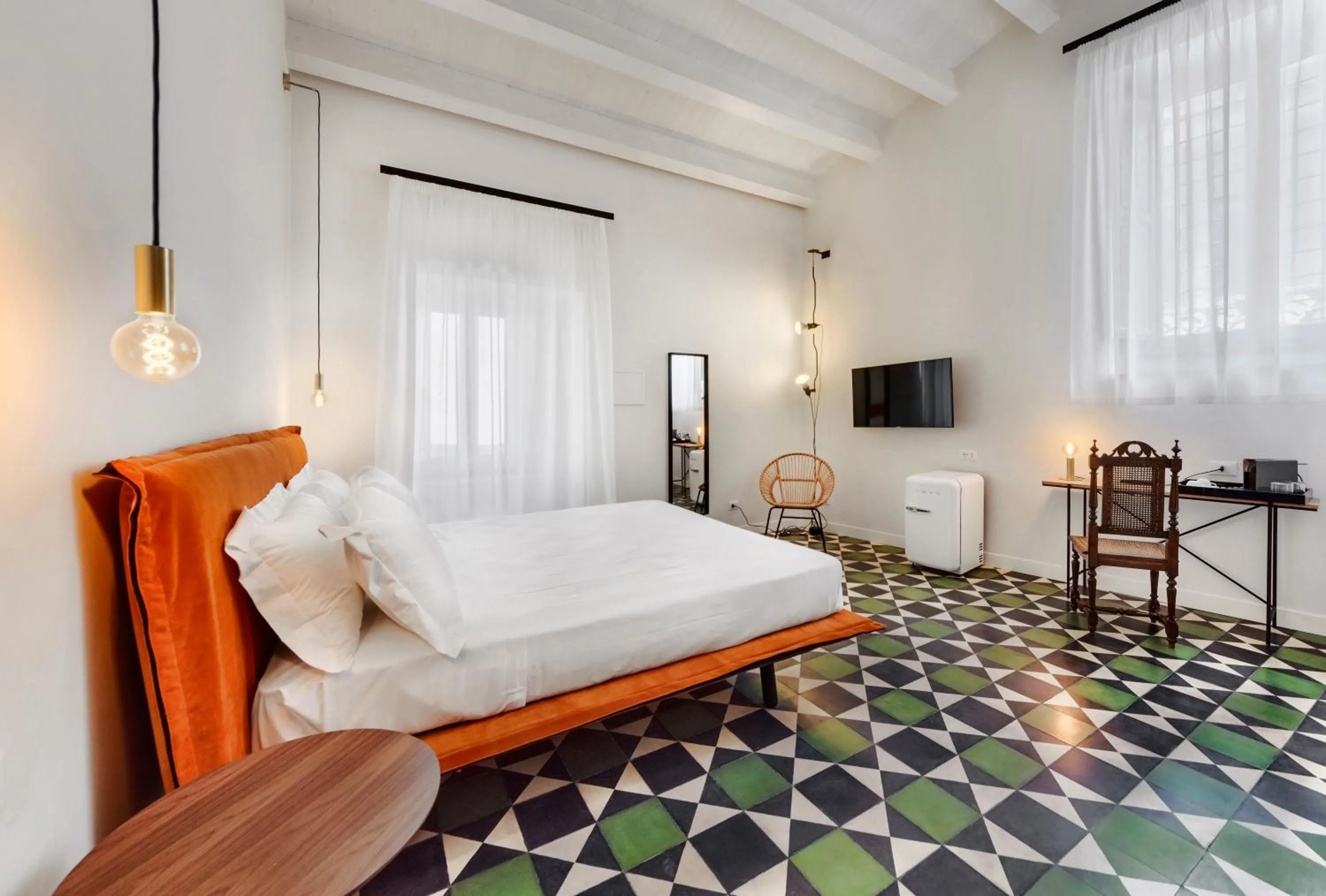 Photo of the whole room, Bed in A.D. 1768 Boutique Hotel