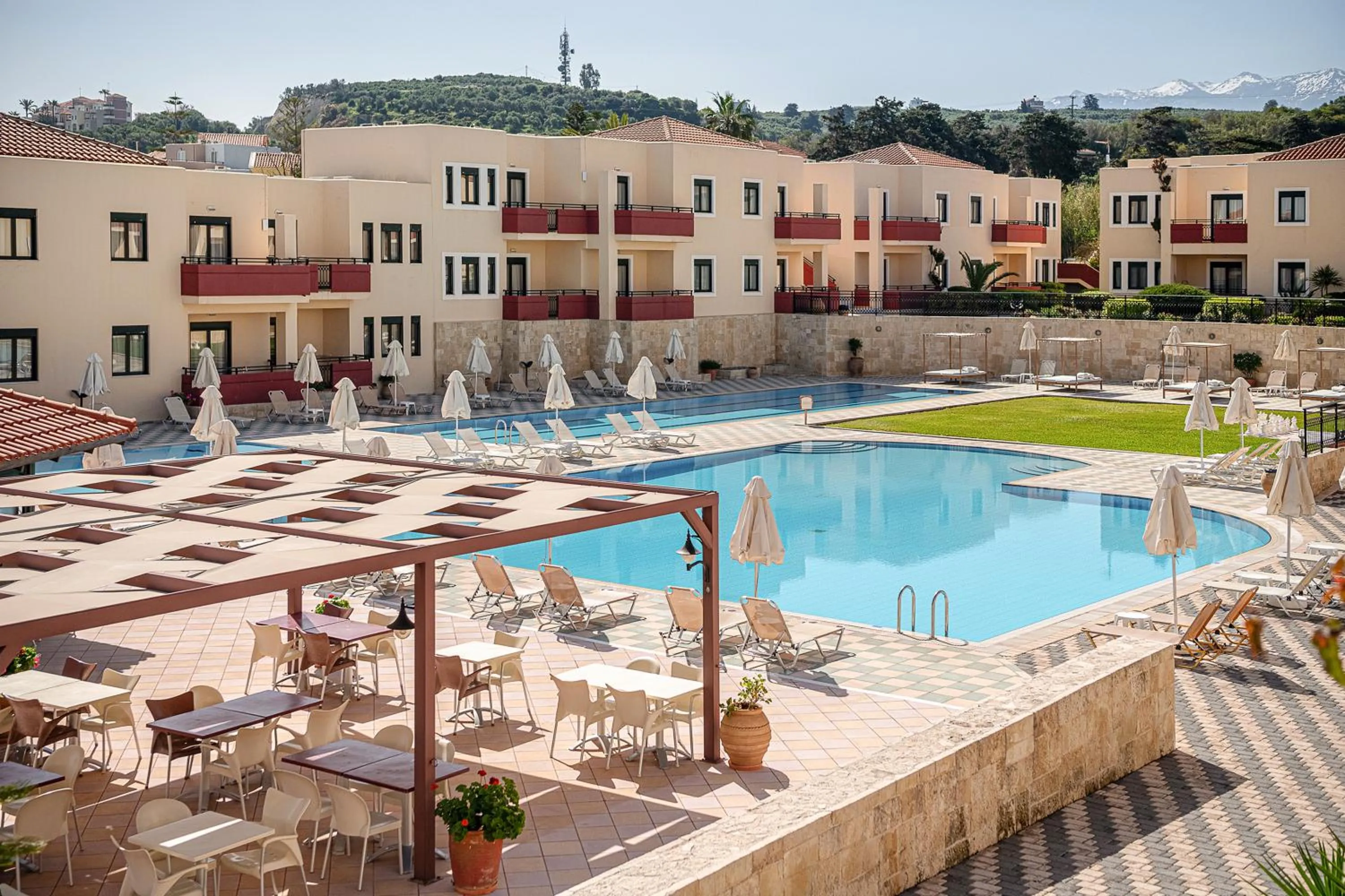 Pool view in Kambos Village