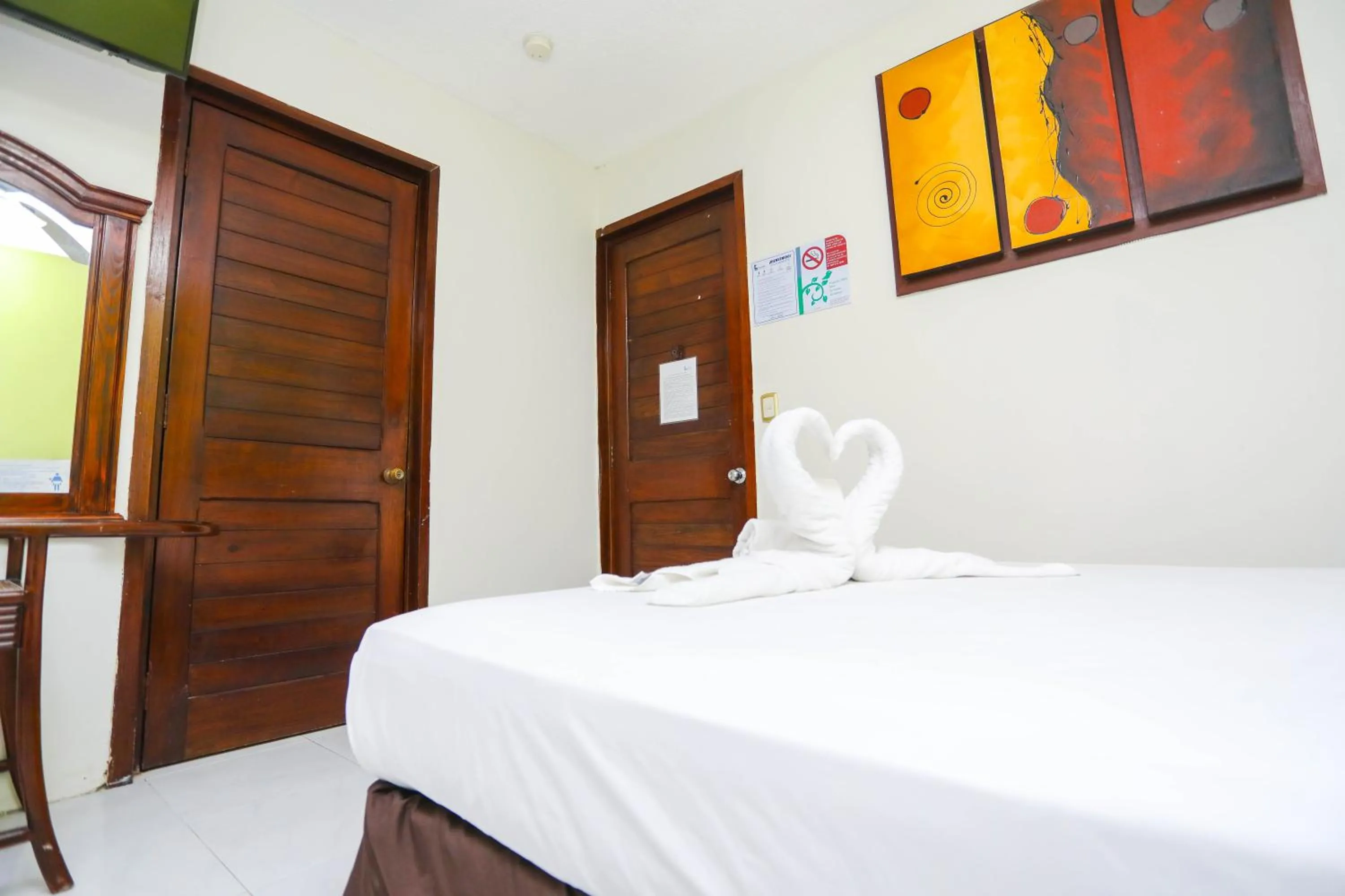 Bed in Hotel Parador