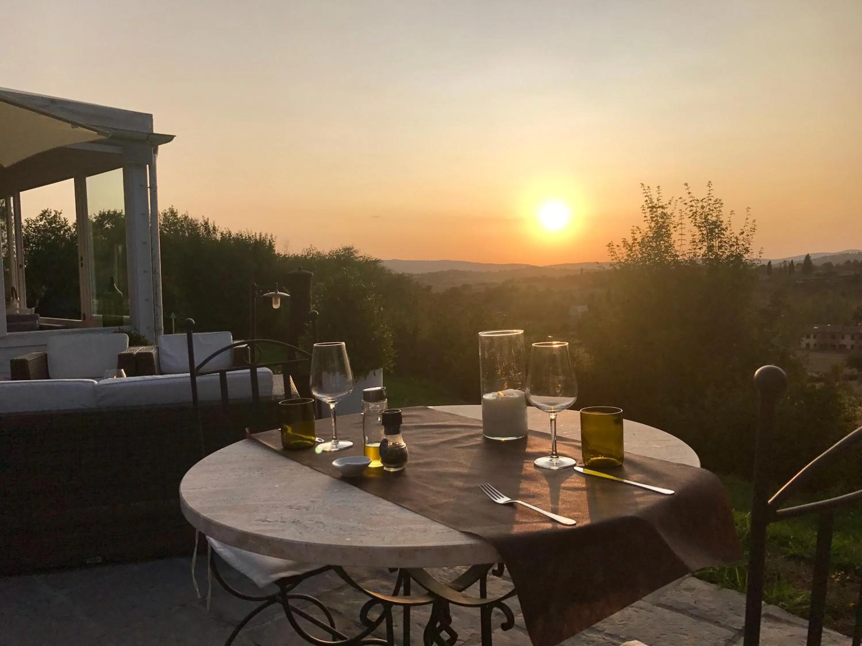 Garden view in Casale Cardini