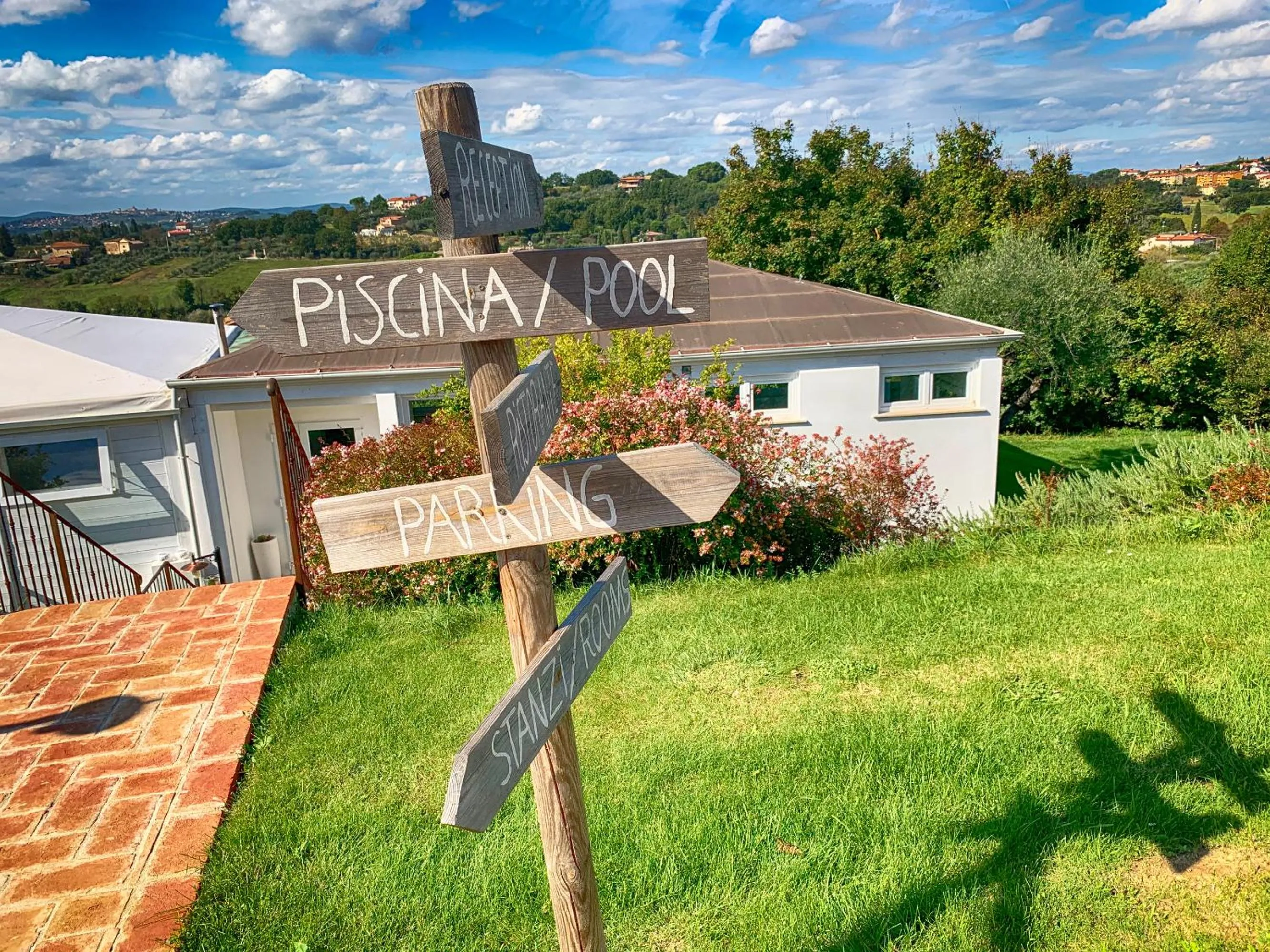 Garden view in Casale Cardini