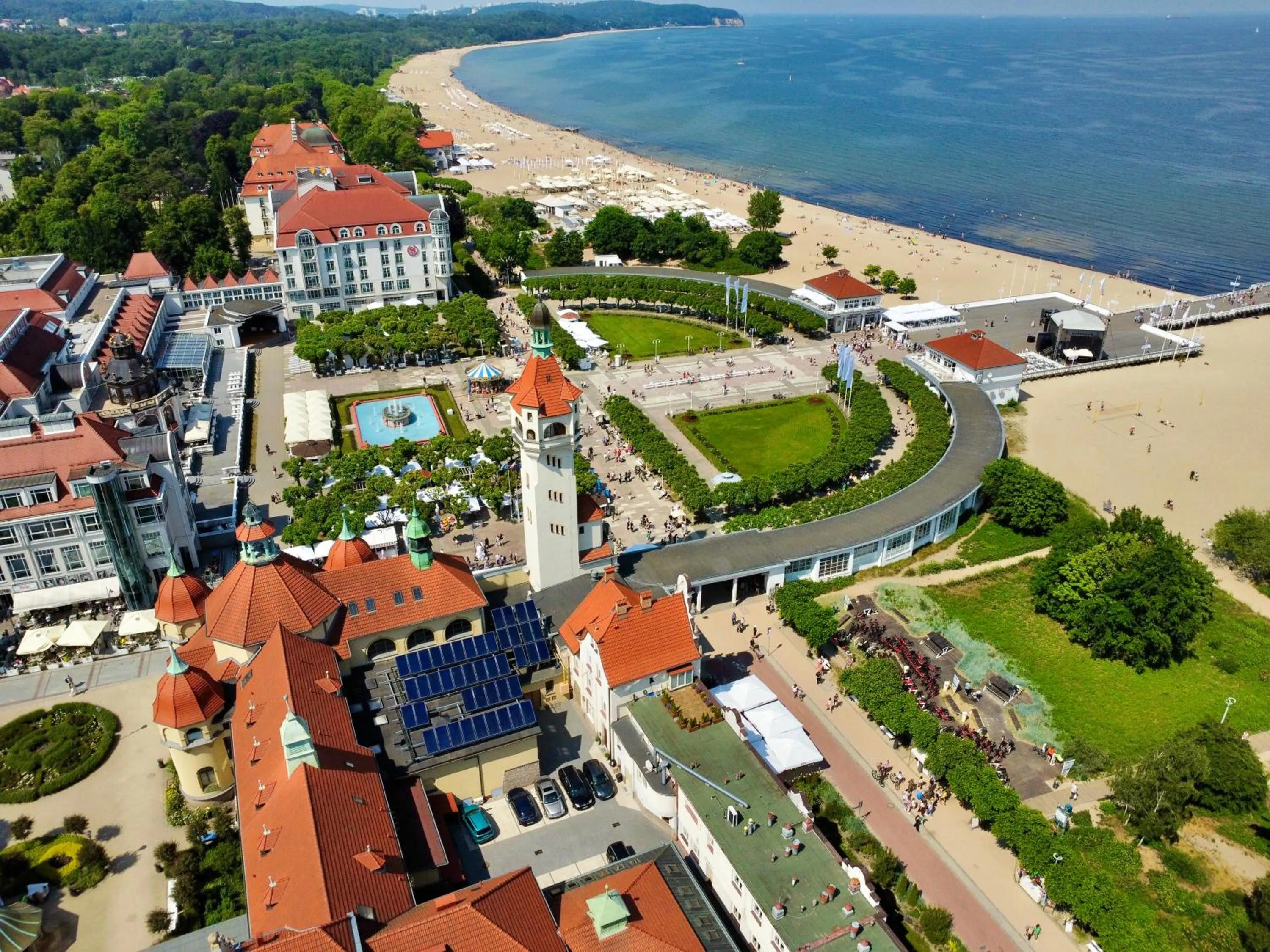 Bird's eye view in SeaSide Sopot - butikowe noclegi przy plaży