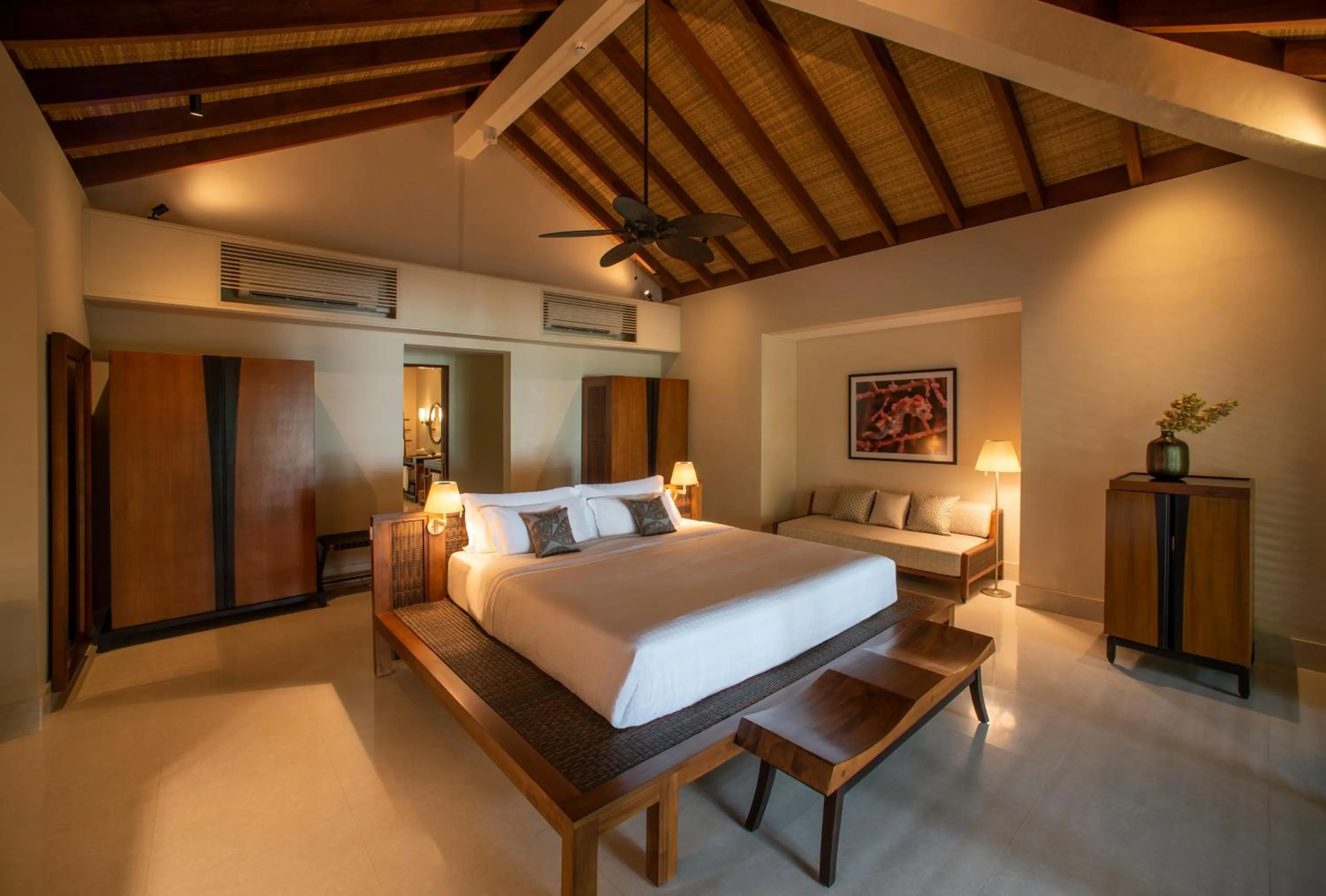 Bed in The Residence Maldives at Dhigurah