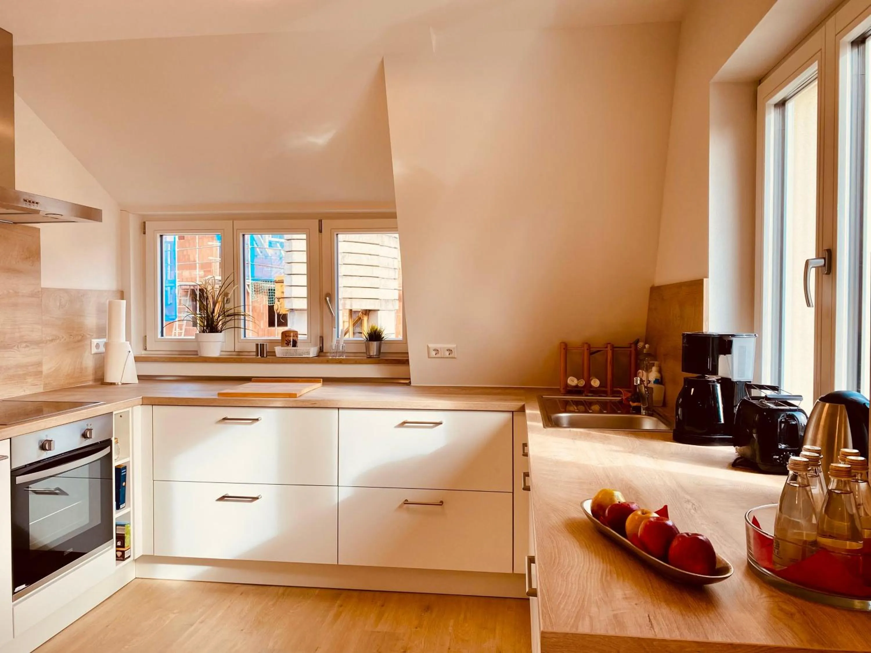 Kitchen or kitchenette in Hotel Burg Abenberg