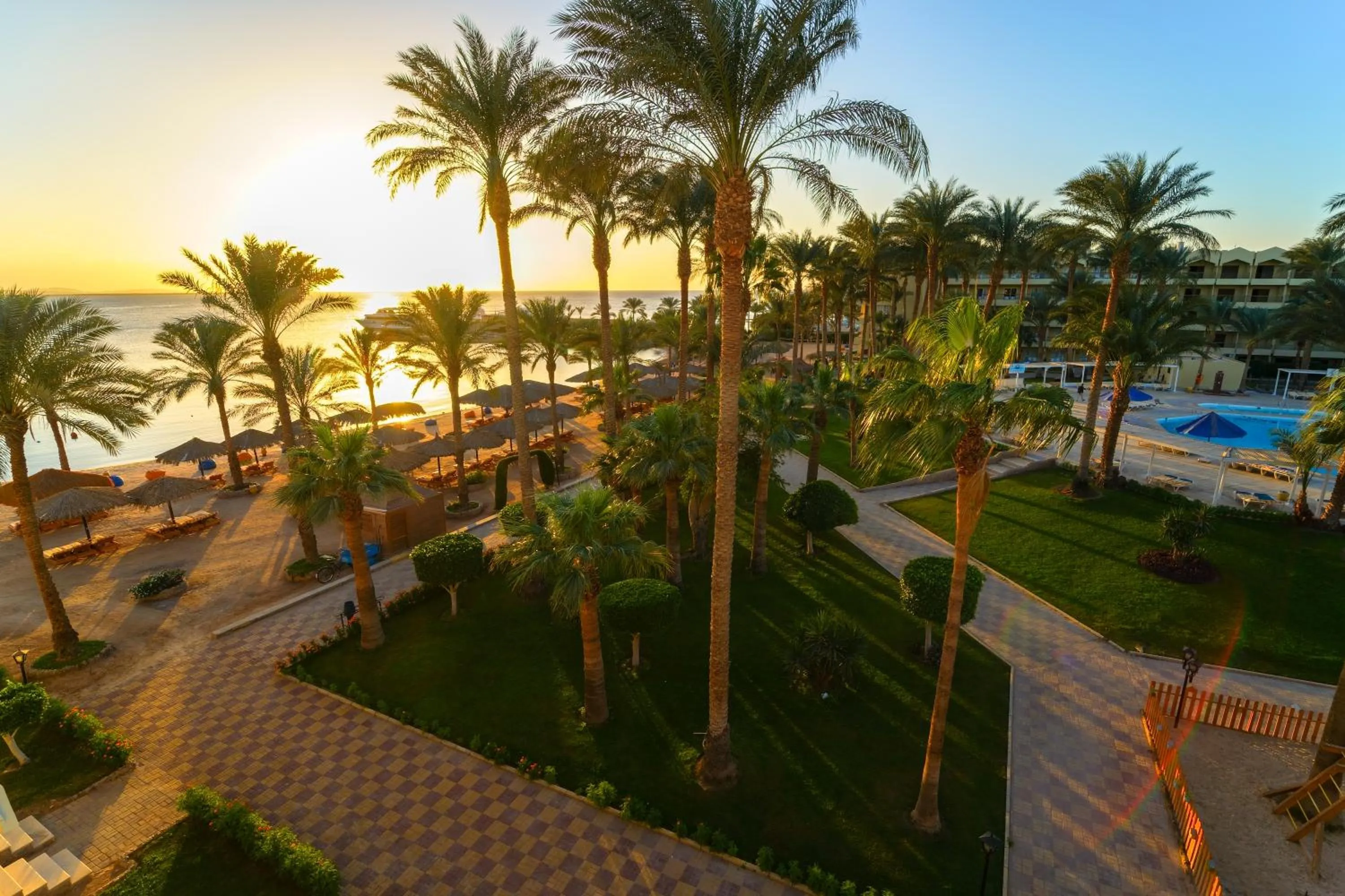 Pool view in Regina Resort and Aqua Park Hurghada