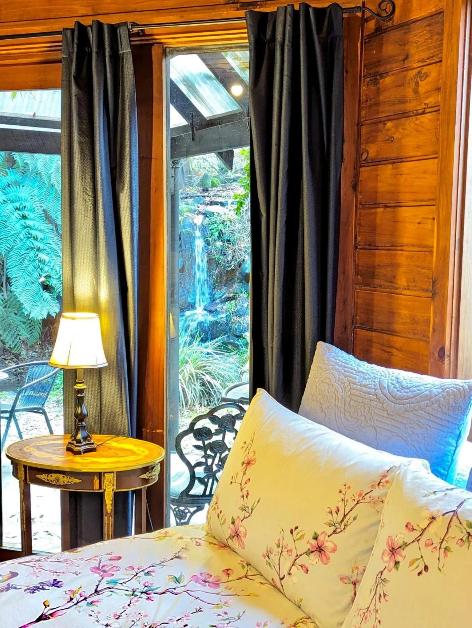 Bed in Forget Me Not Cottages