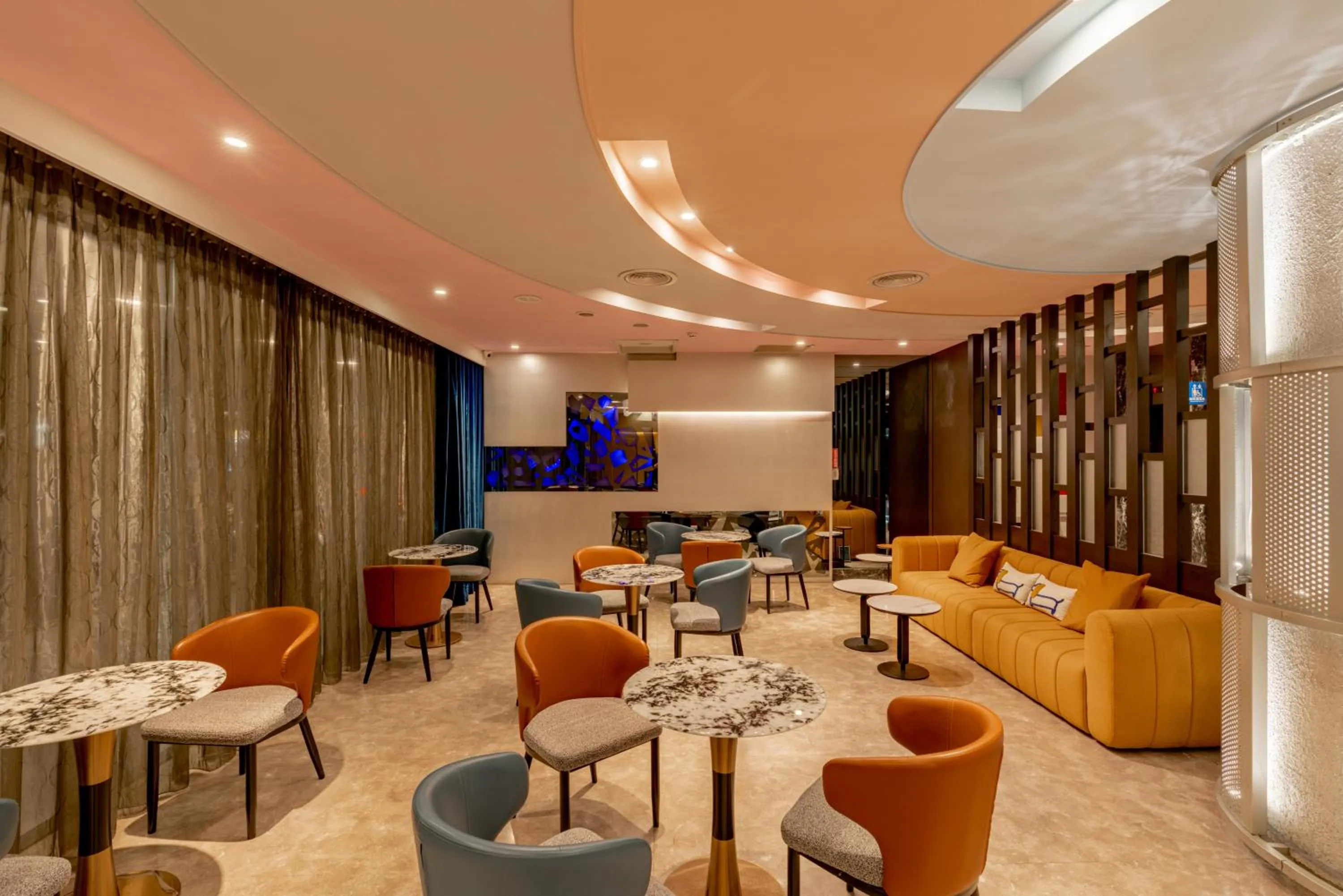 Seating area in Hotel Geight Taipei