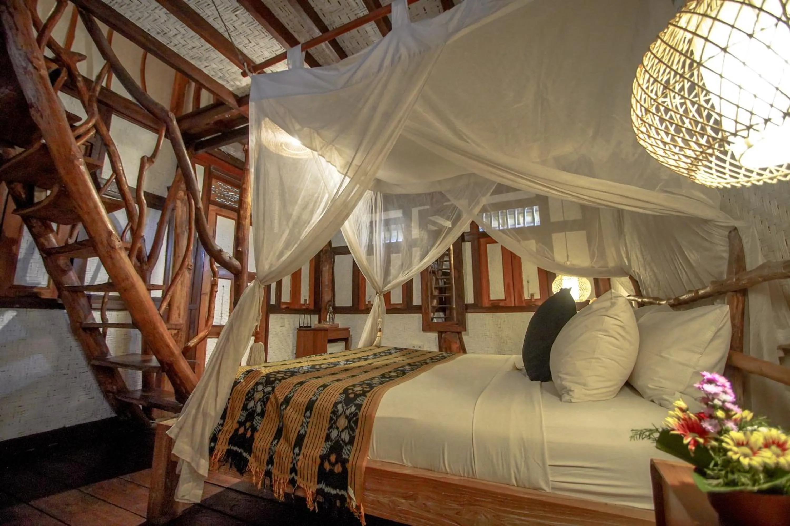 Bedroom, Bed in The Calmtree Bungalows