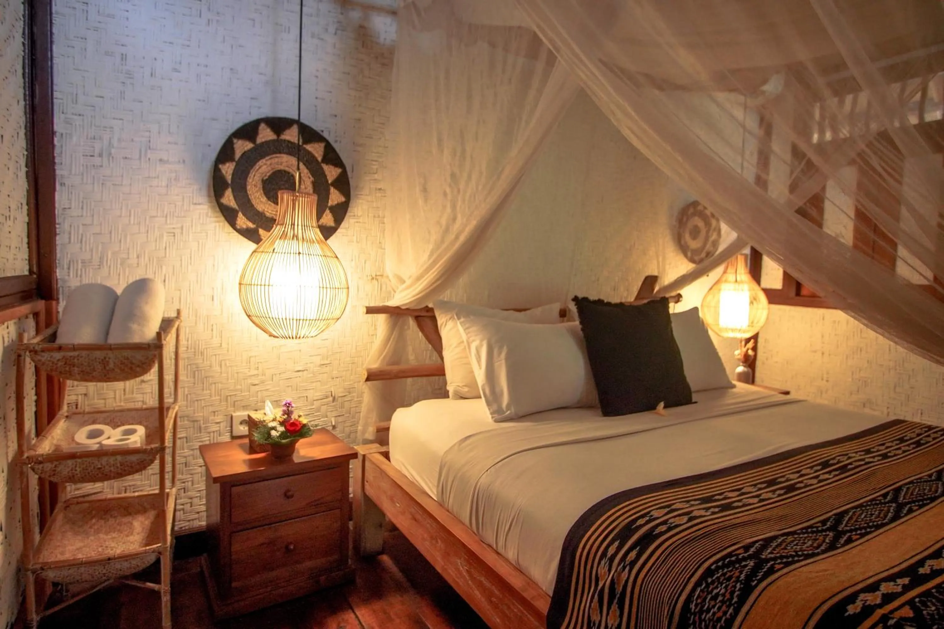 Bedroom, Bed in The Calmtree Bungalows