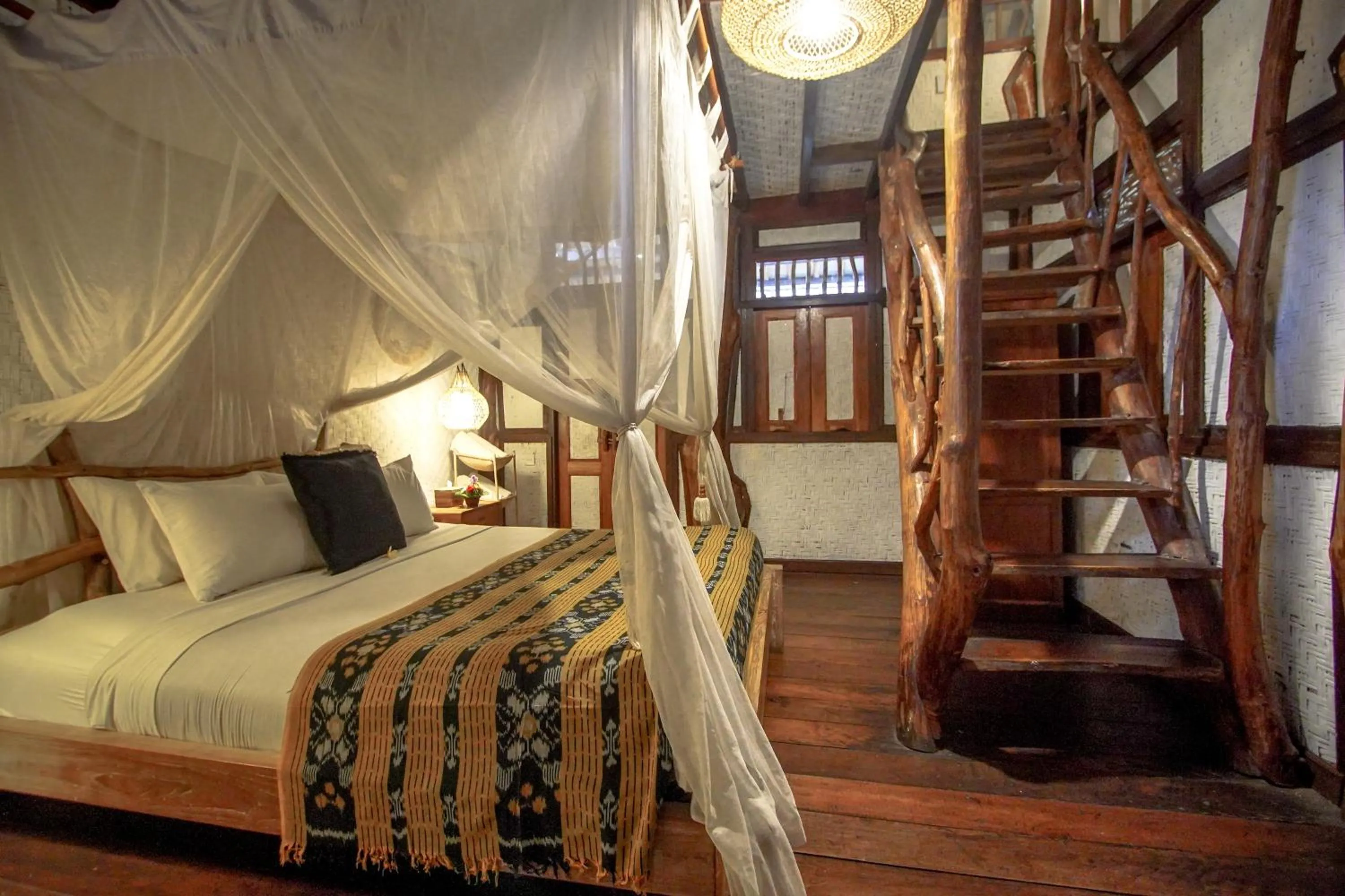 Bedroom, Bed in The Calmtree Bungalows