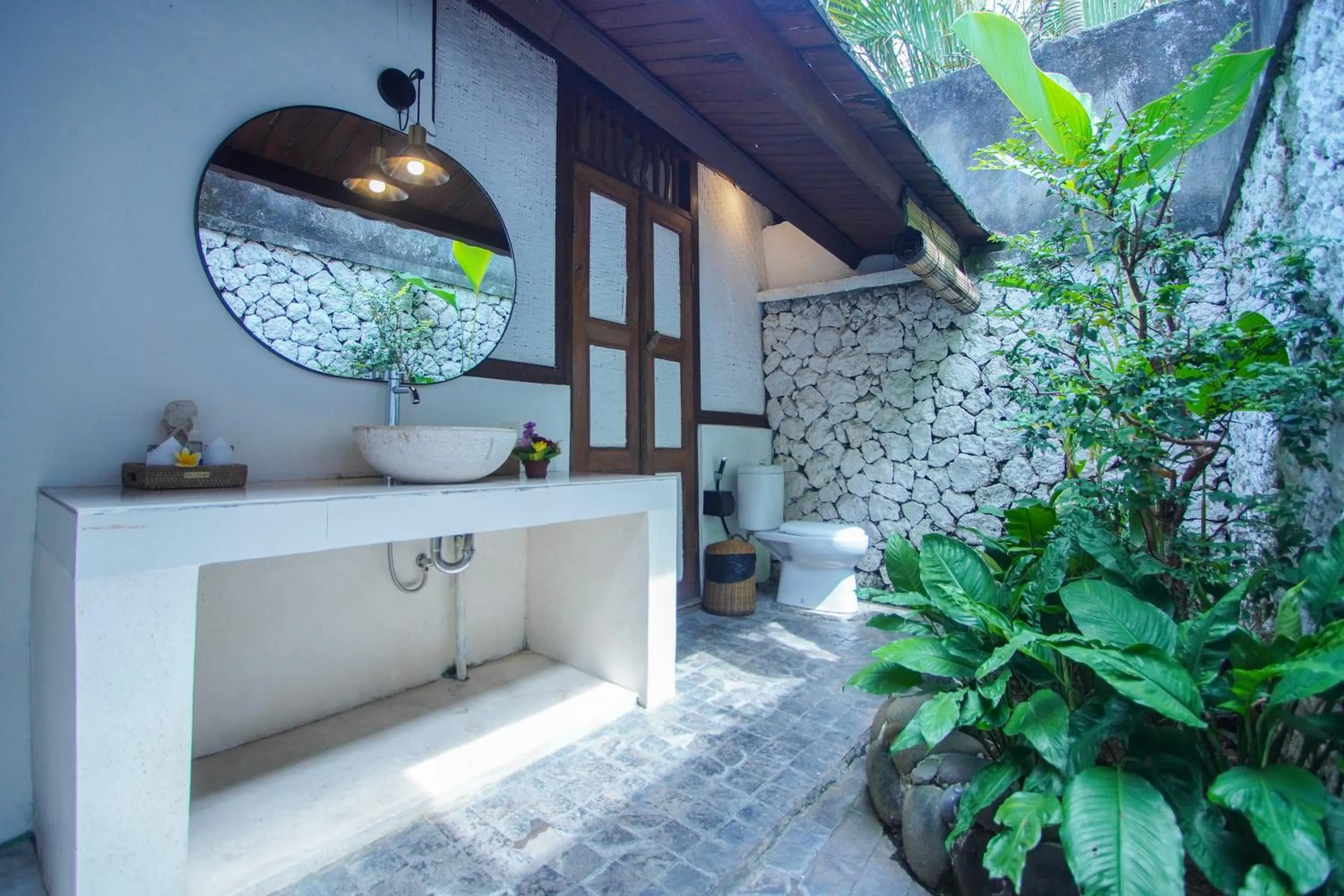Bathroom in The Calmtree Bungalows