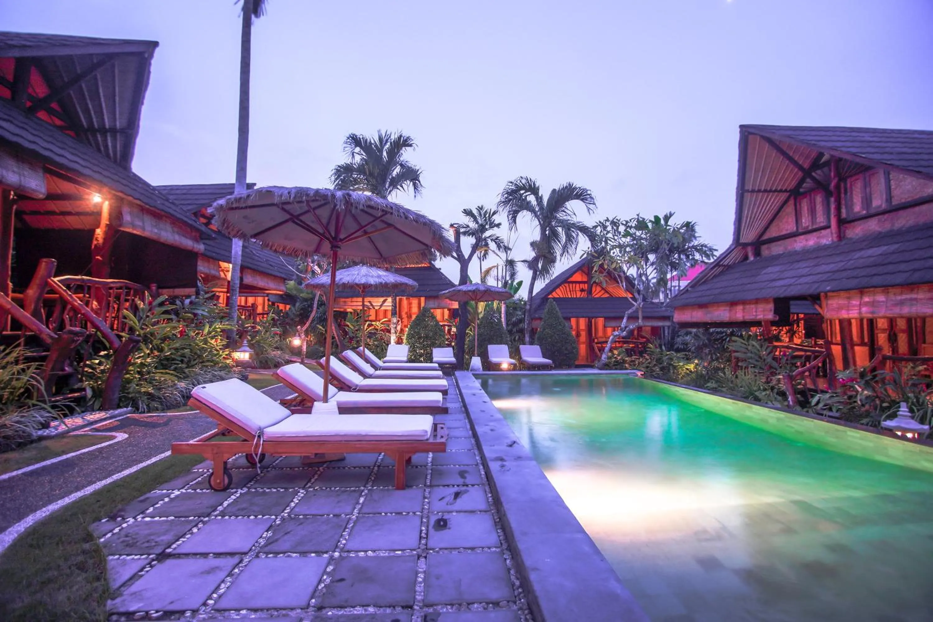 Swimming pool in The Calmtree Bungalows