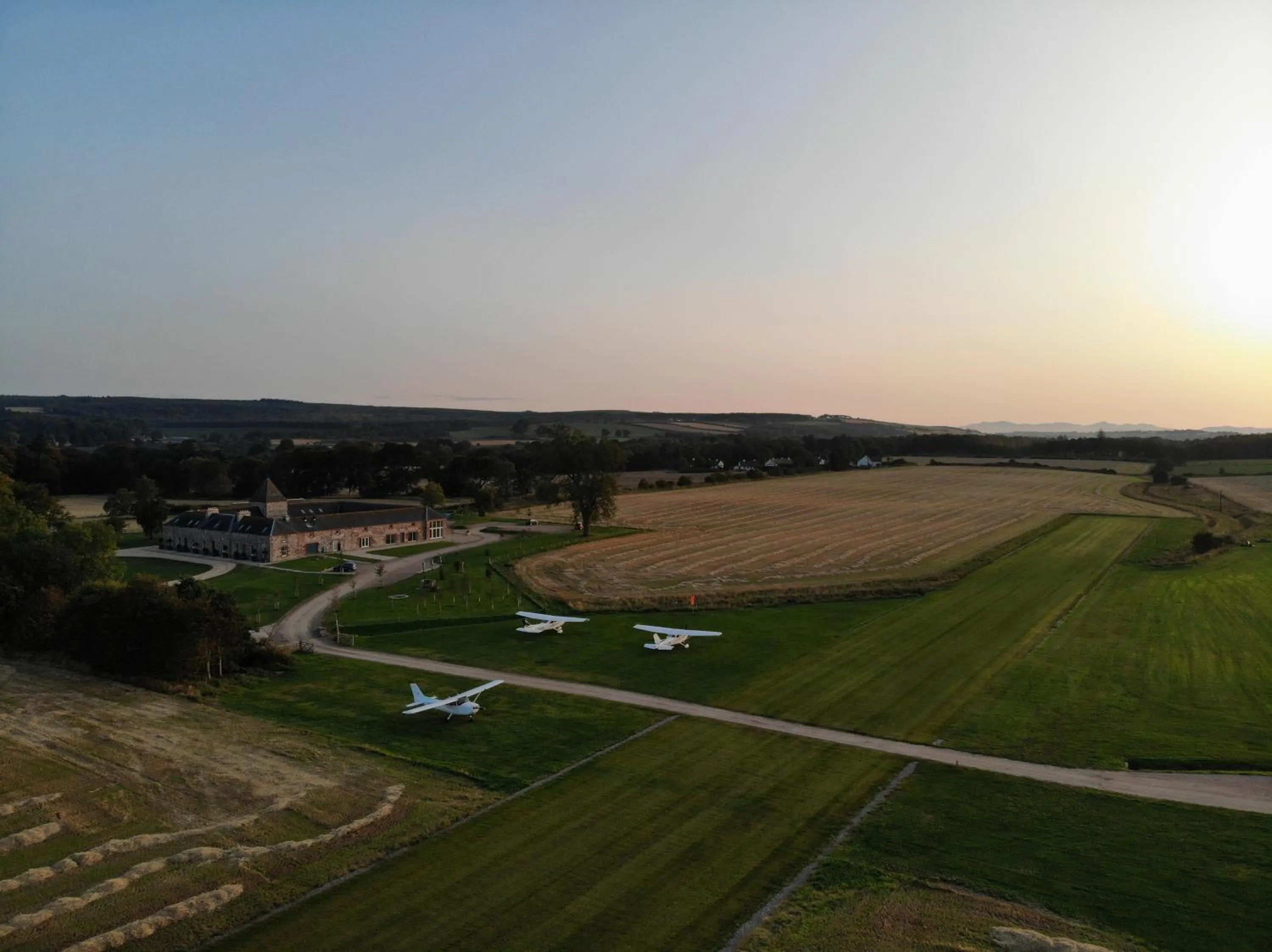 Bird's eye view in Newhall Mains