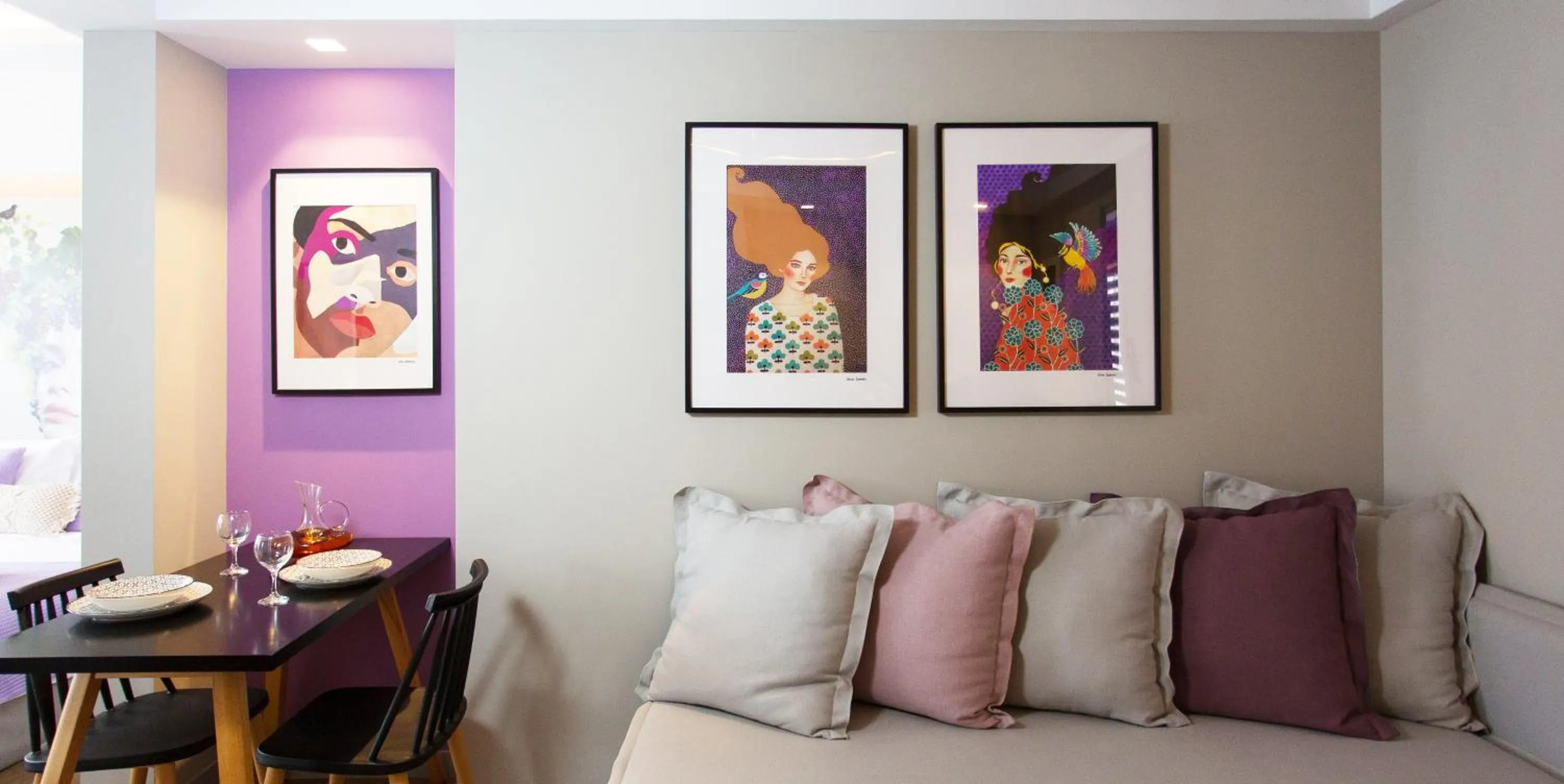 Seating area in Artree Suites