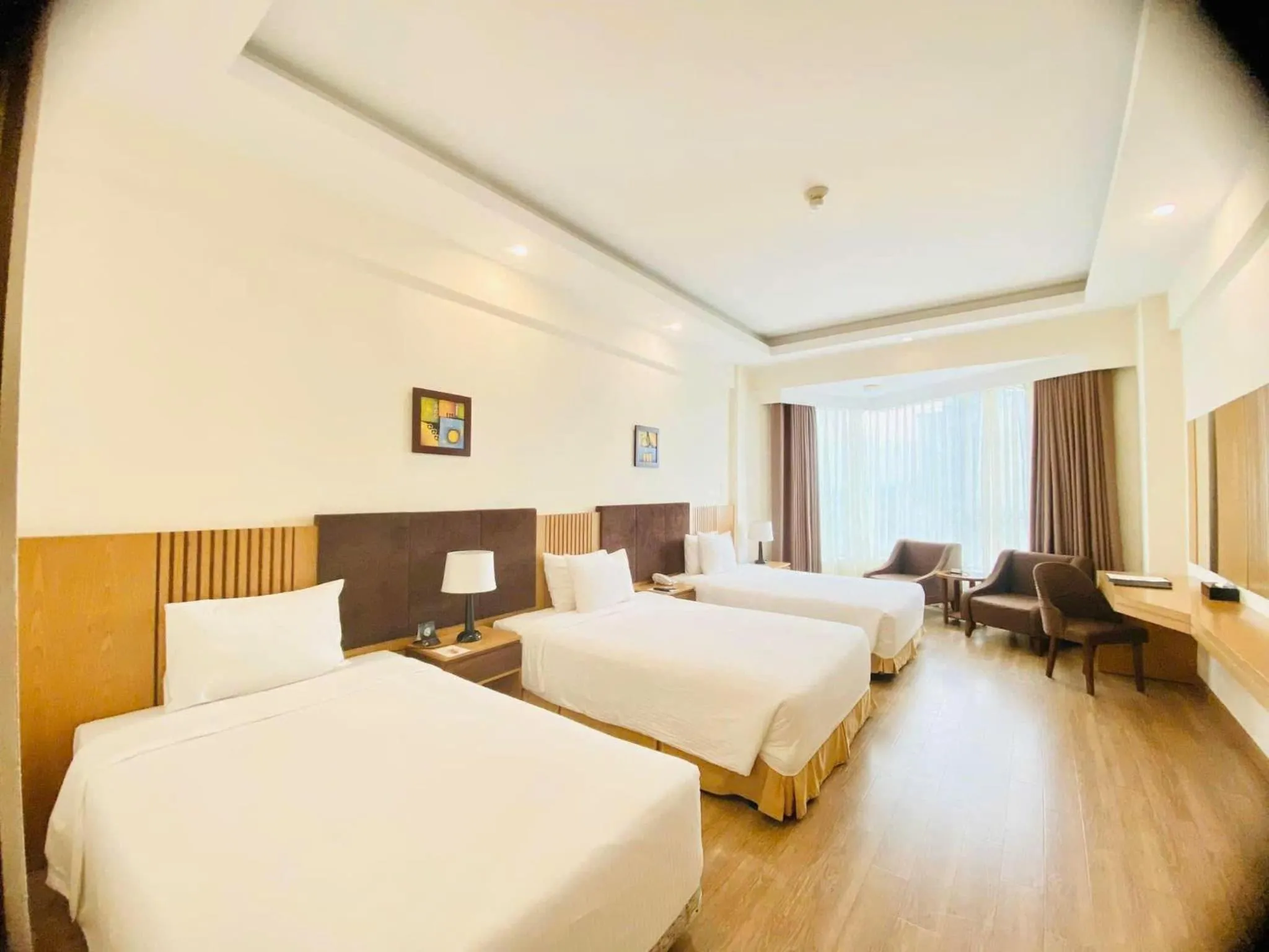 Bed in Muong Thanh Quy Nhon Hotel
