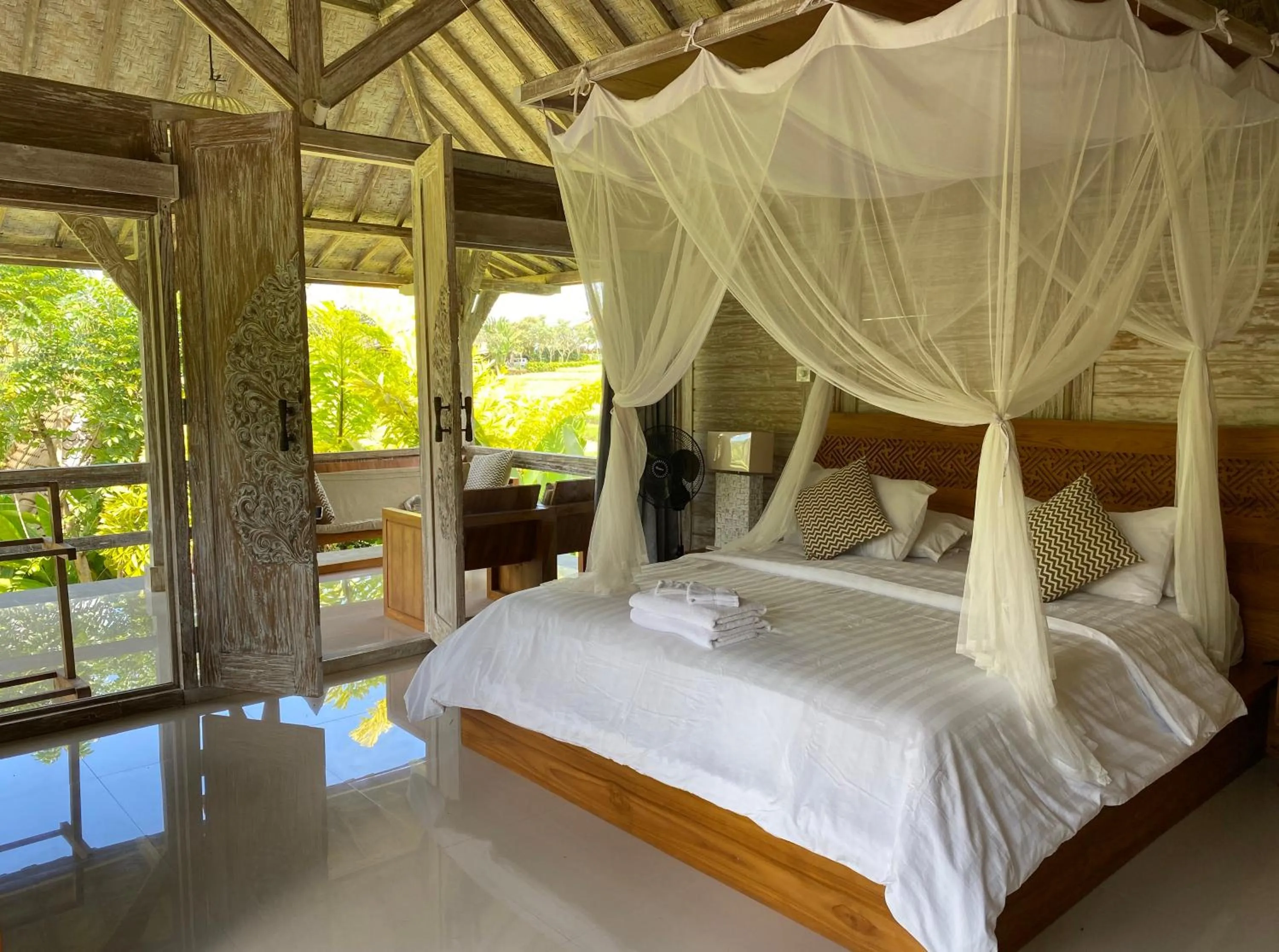 Bedroom, Bed in Sawah Indah Villa