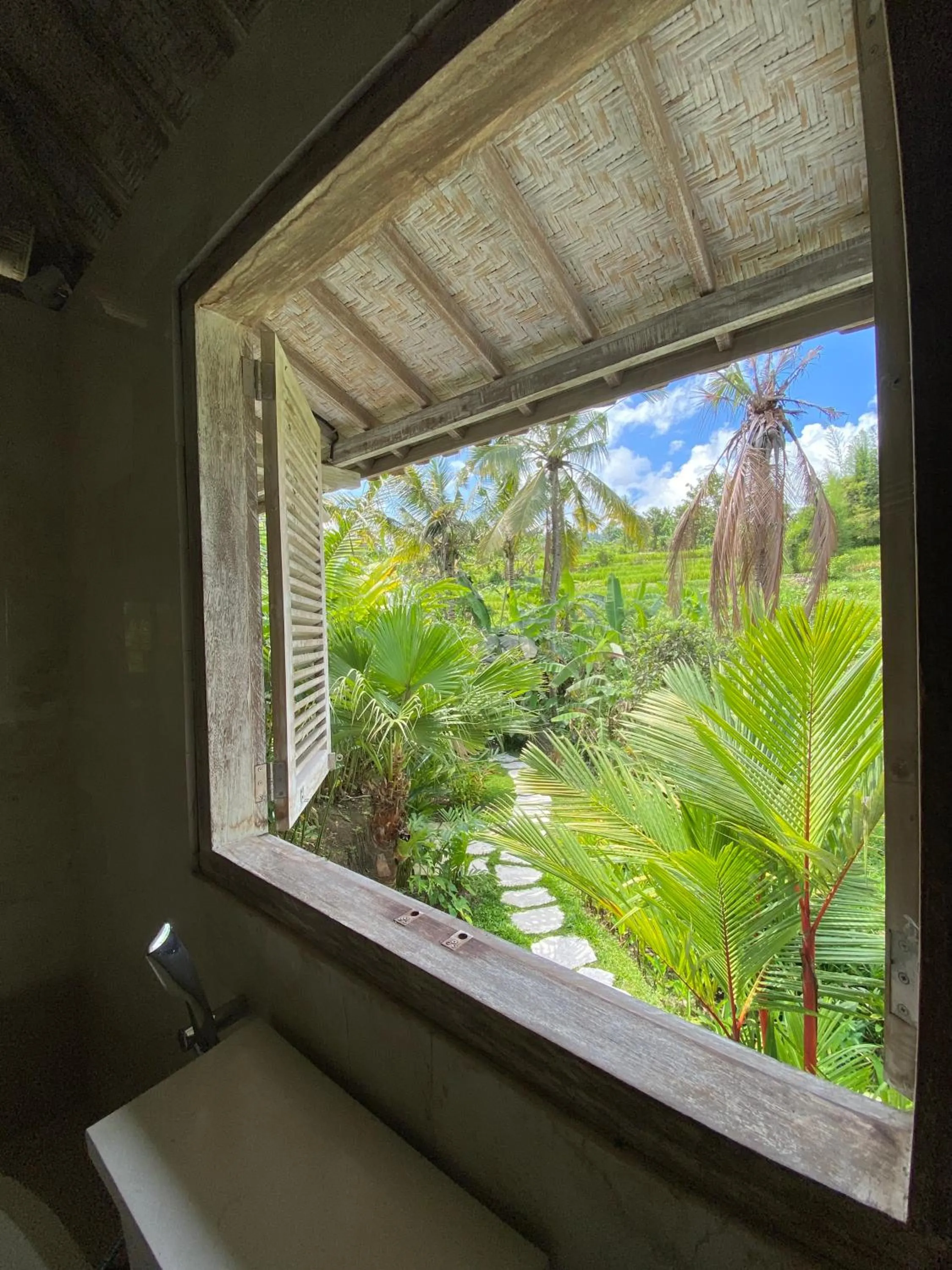 Garden view in Sawah Indah Villa