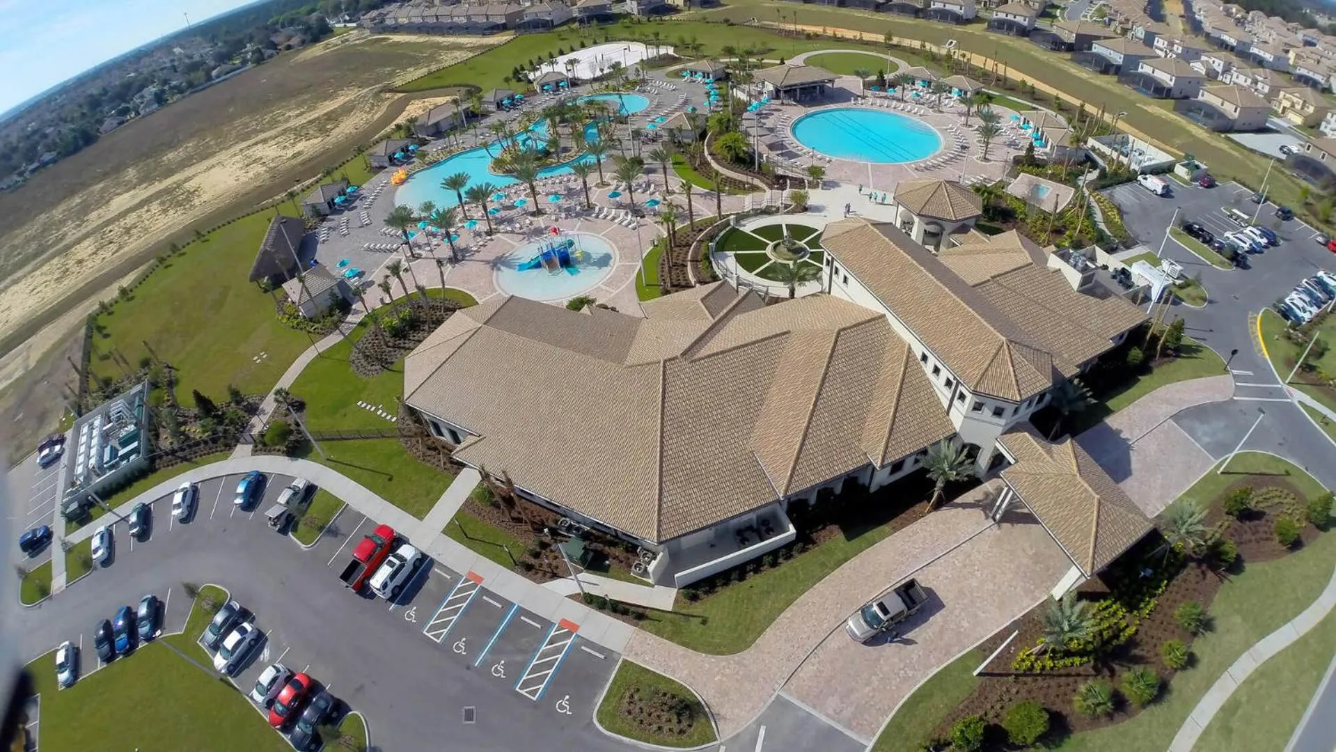 Bird's eye view in Mickeys Hideaway - 5 bed ChampionsGate pool home