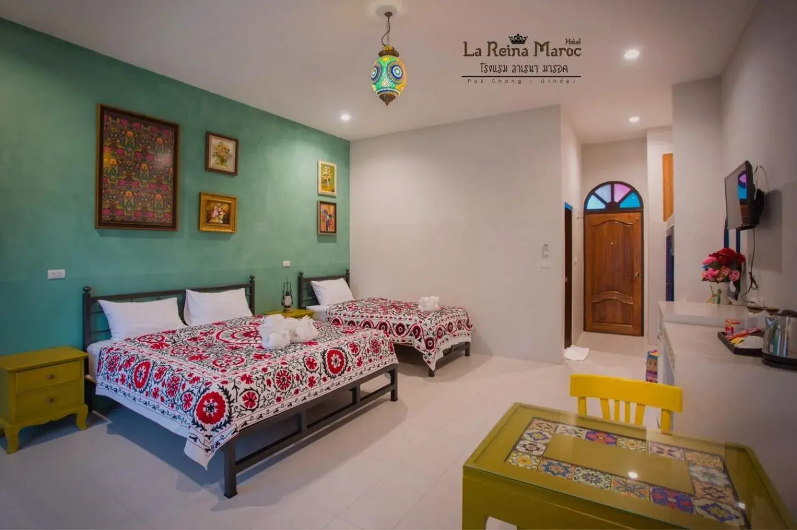 Triple Room with Mountain View in La Reina Maroc Hotel ปากช่อง เขาใหญ่ Triple Room with Mountain View in La Reina Maroc Hotel ปากช่อง เขาใหญ่