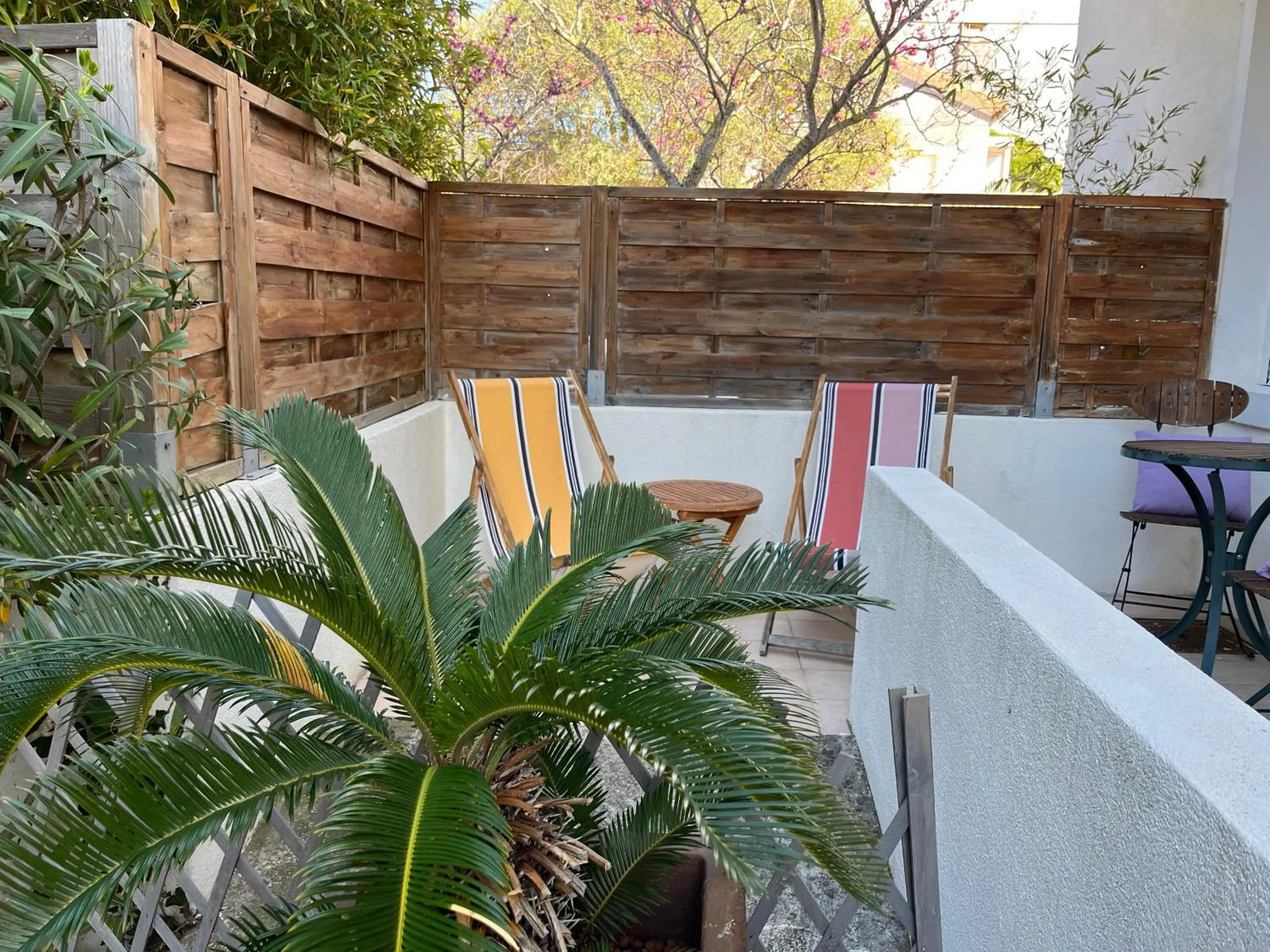 Balcony/Terrace in hôtel Le Synaya