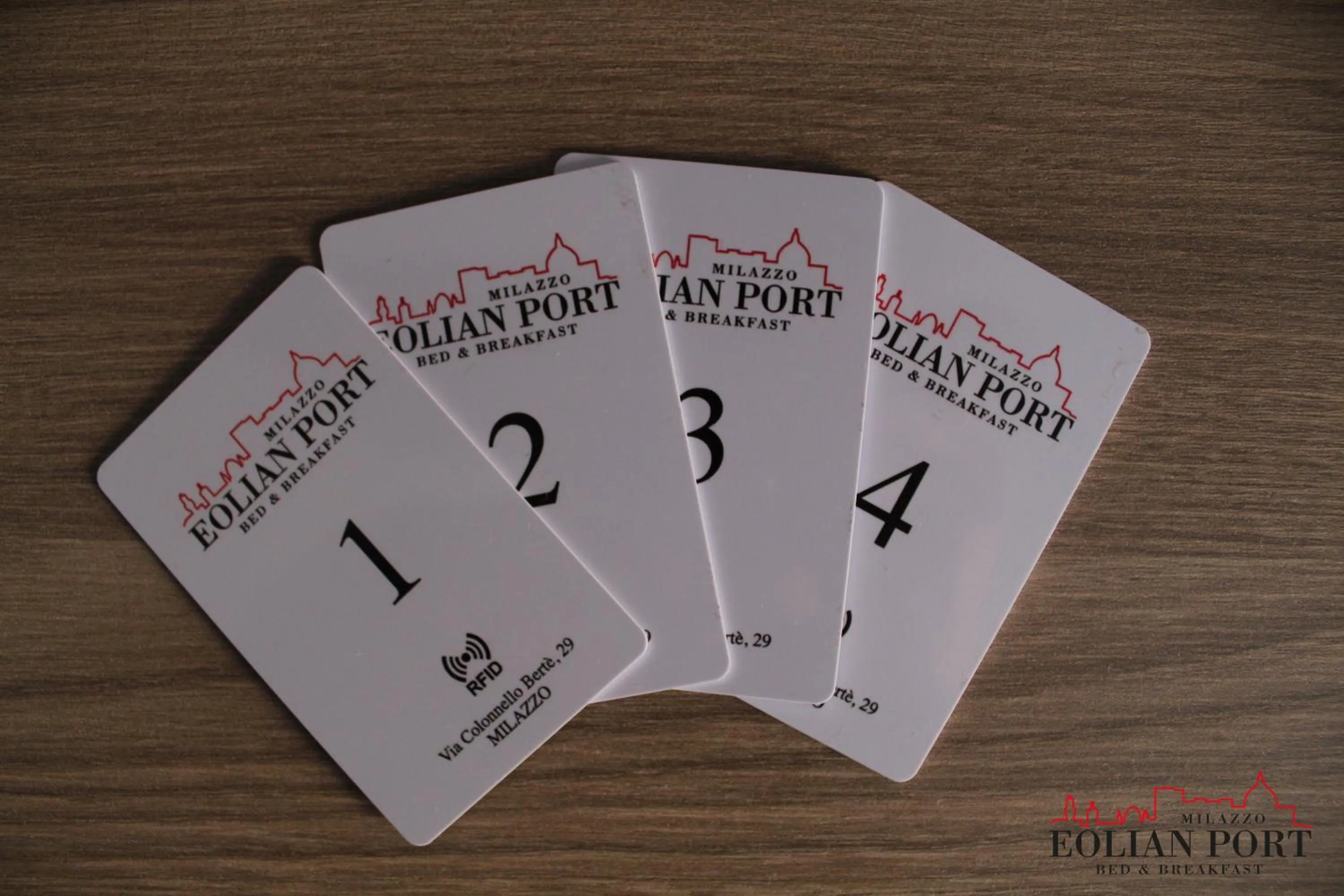 Logo/Certificate/Sign in Eolian Port B&B