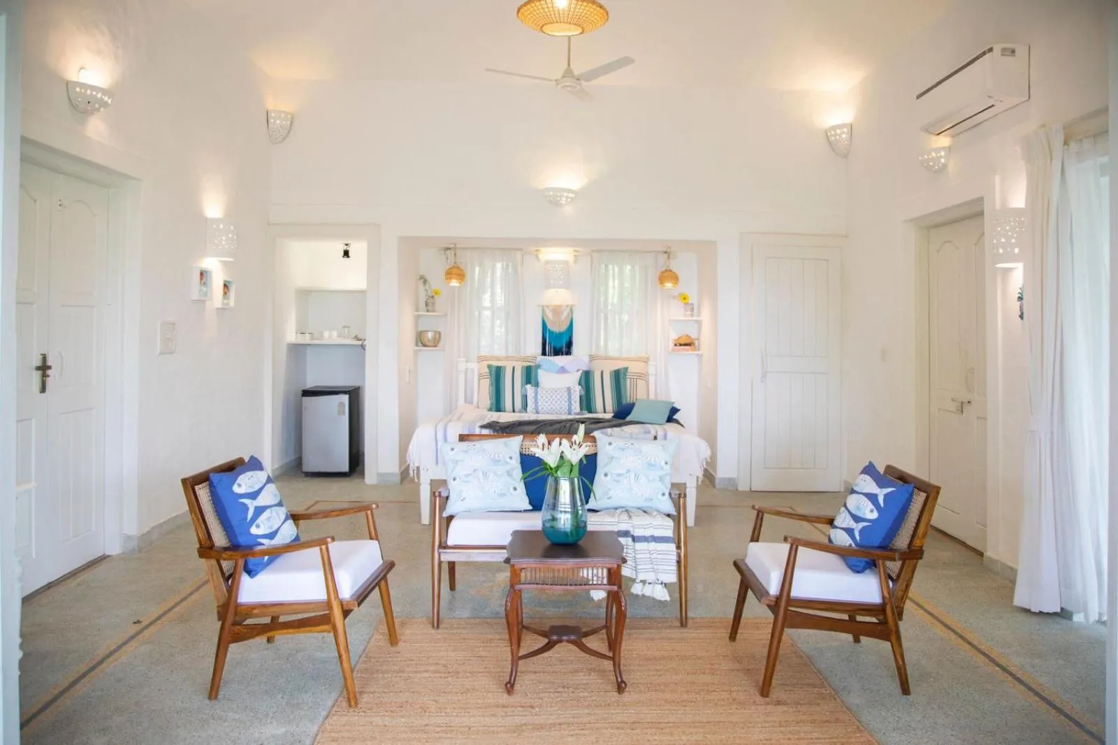 Living room in Wildflower Villas - All Villa Hotel, Family Run