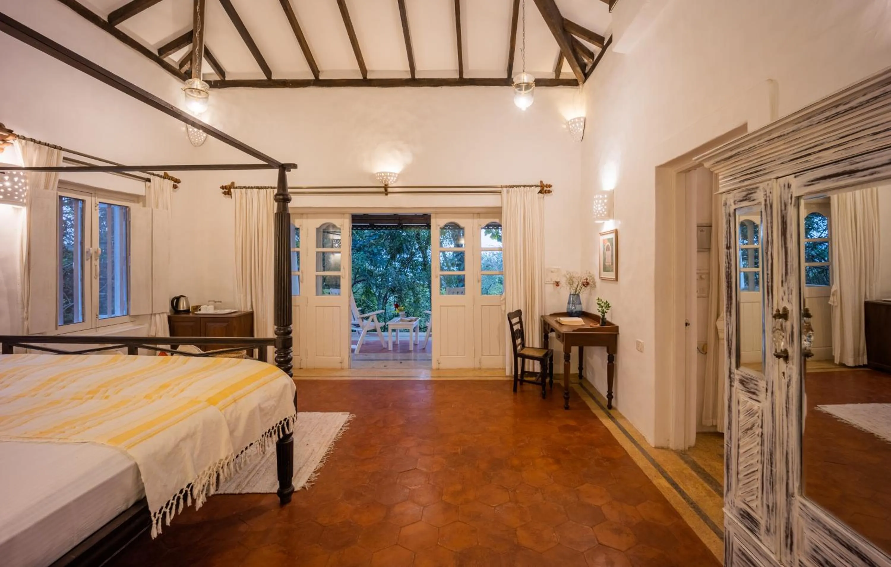 Bedroom, Bed in Wildflower Villas - All Villa Hotel, Family Run