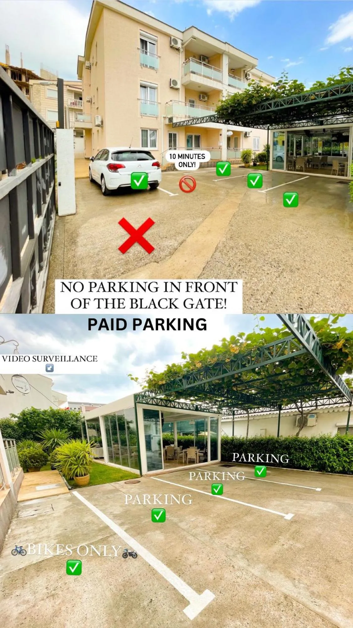 Parking in Villa Kovacevic