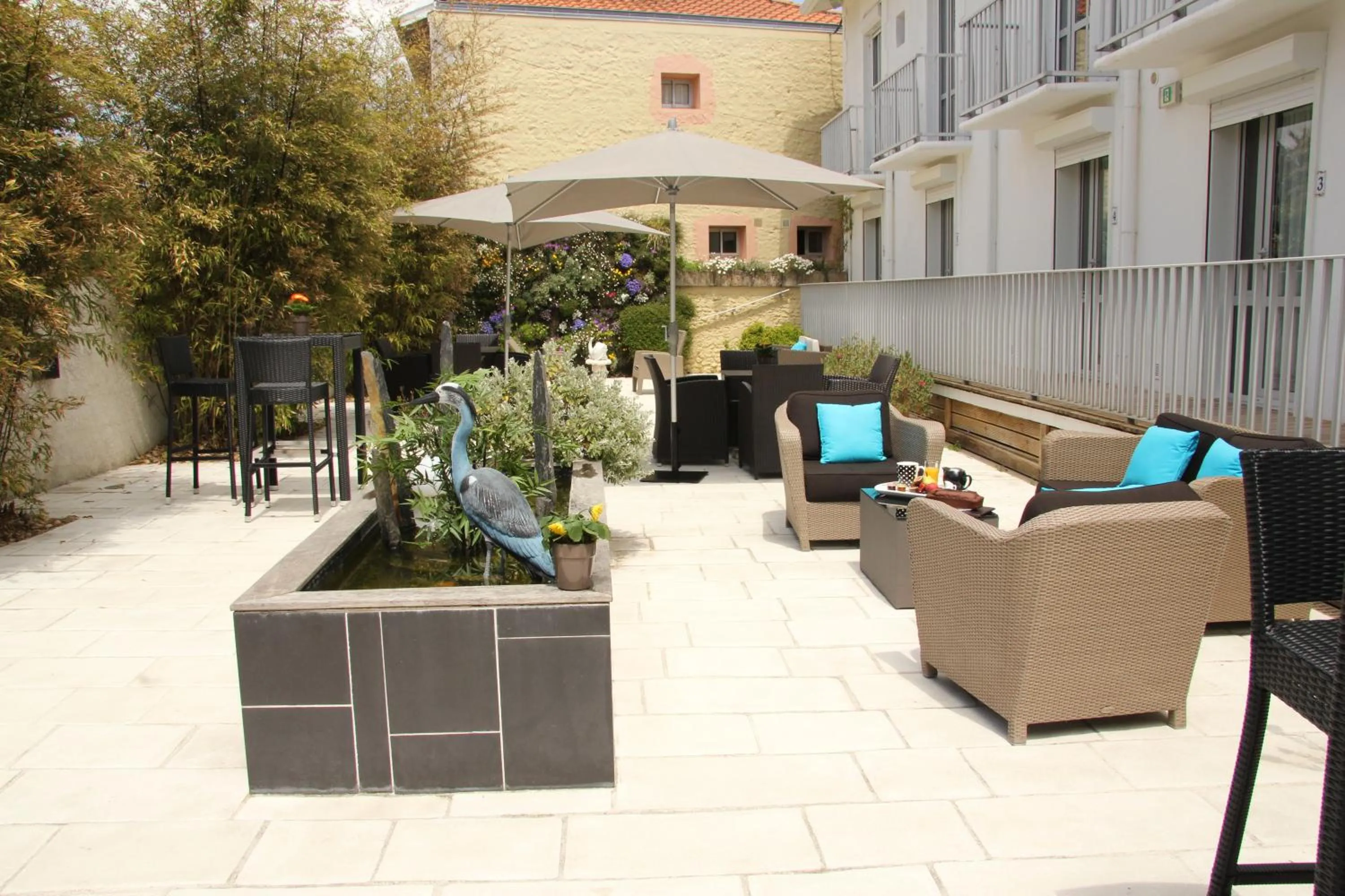 Garden in Hôtel de la Plage