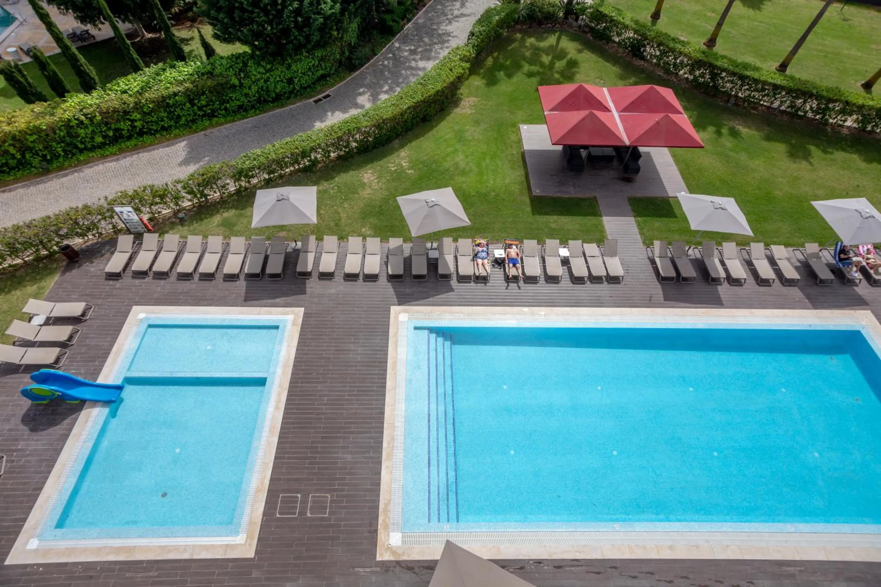 Pool view in Areias Village Beach Suite Hotel