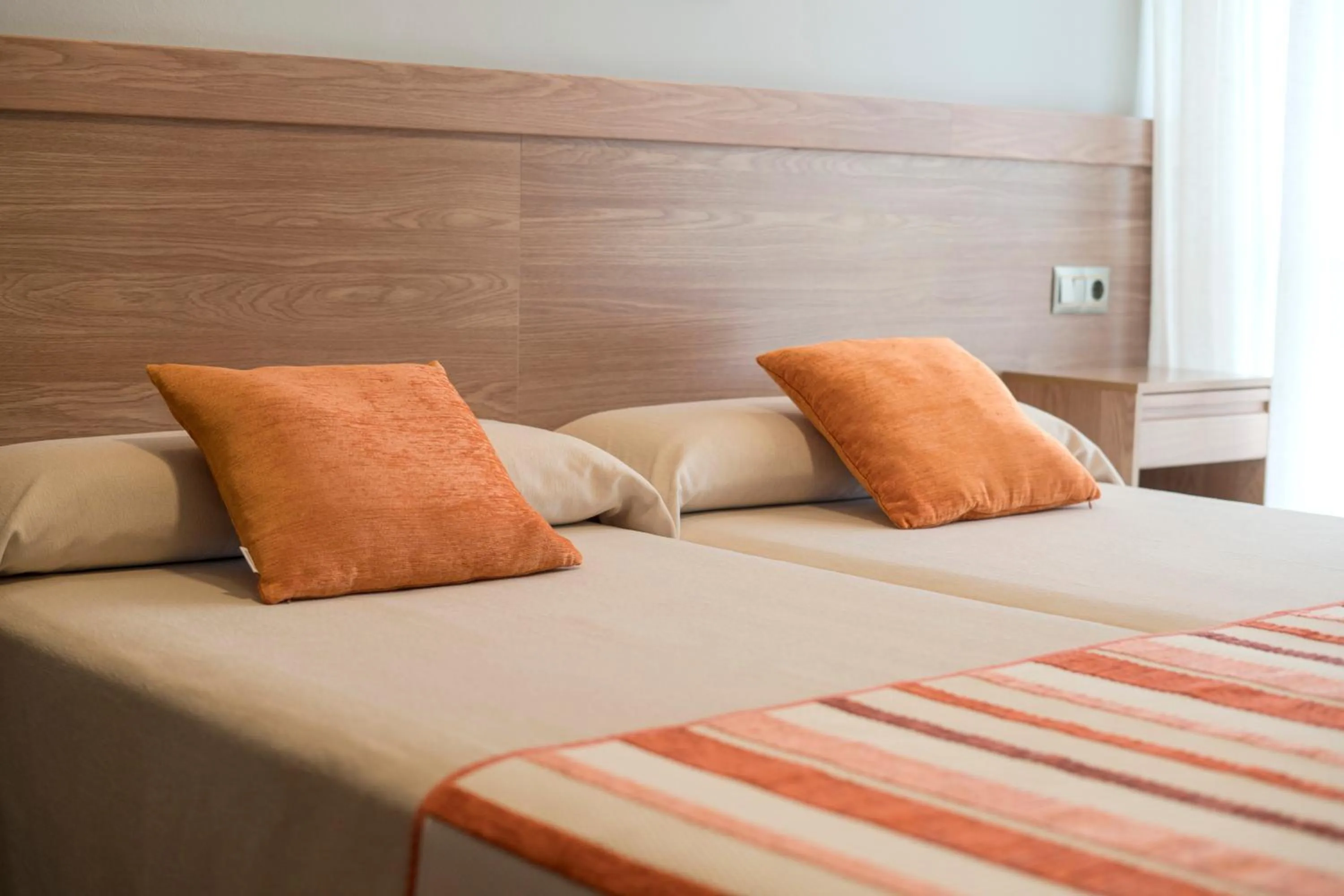 Bed in Hotel Caribe Sanxenxo