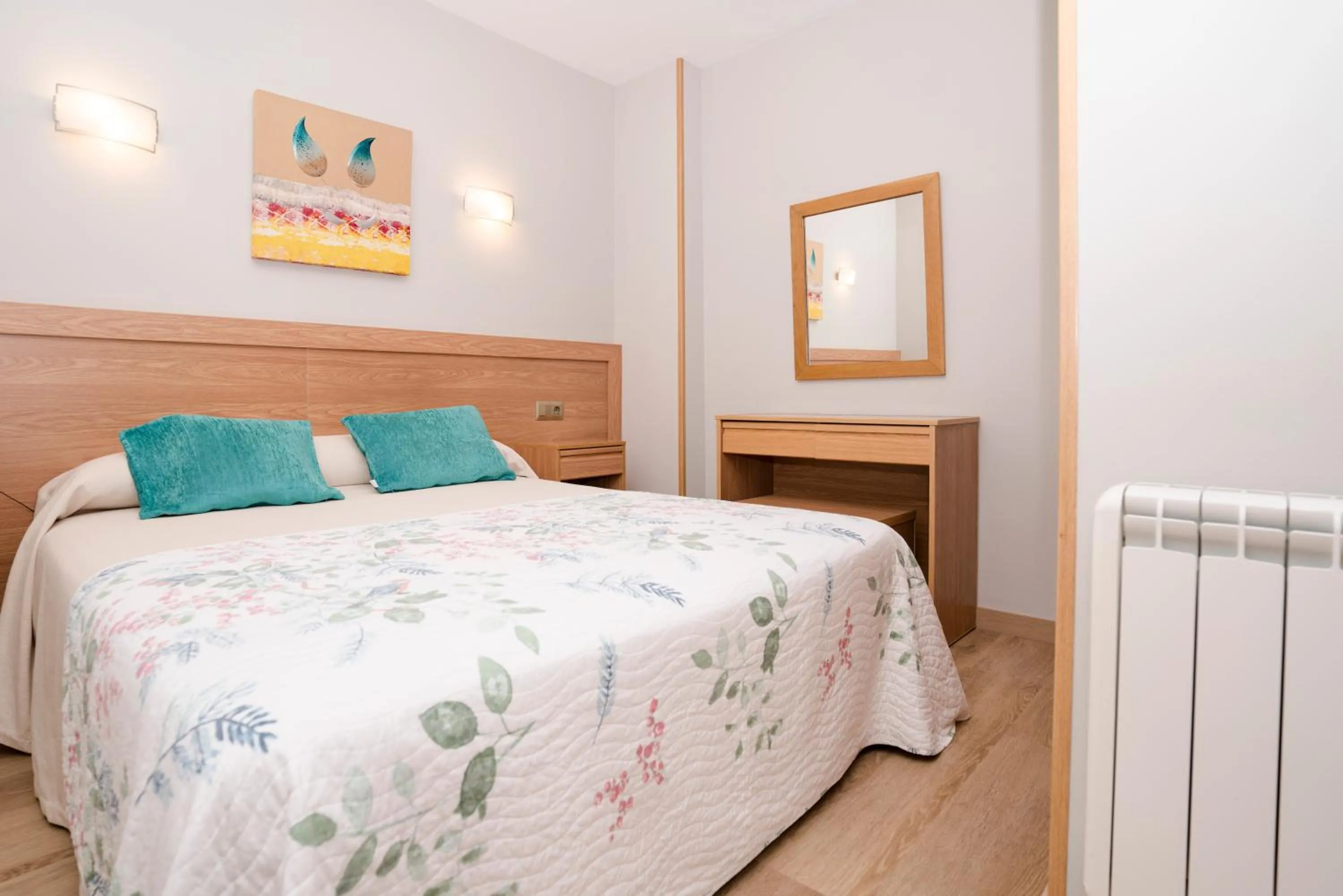 Bed in Hotel Caribe Sanxenxo