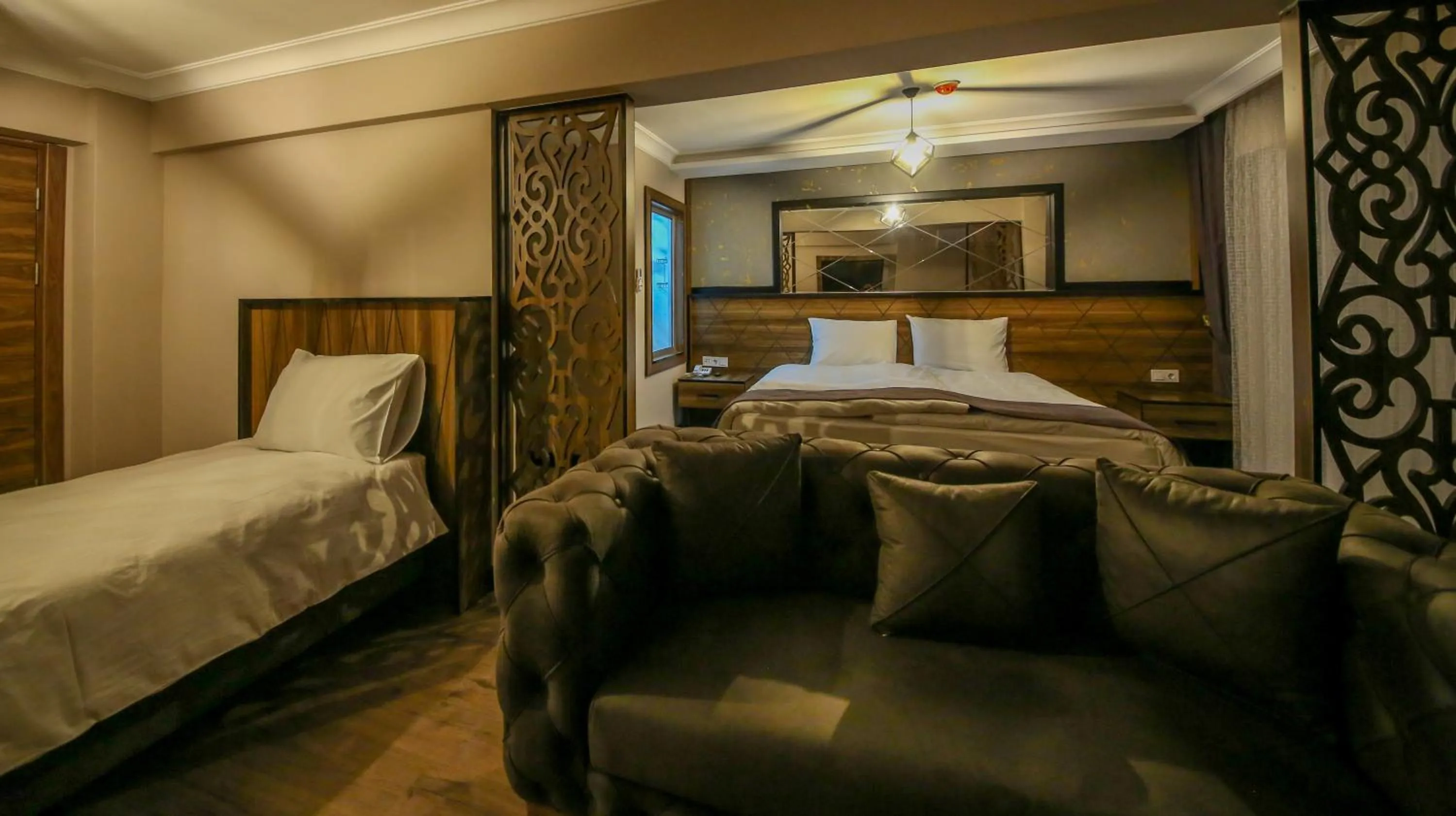 Bed in Fidanoglu Suite Hotel