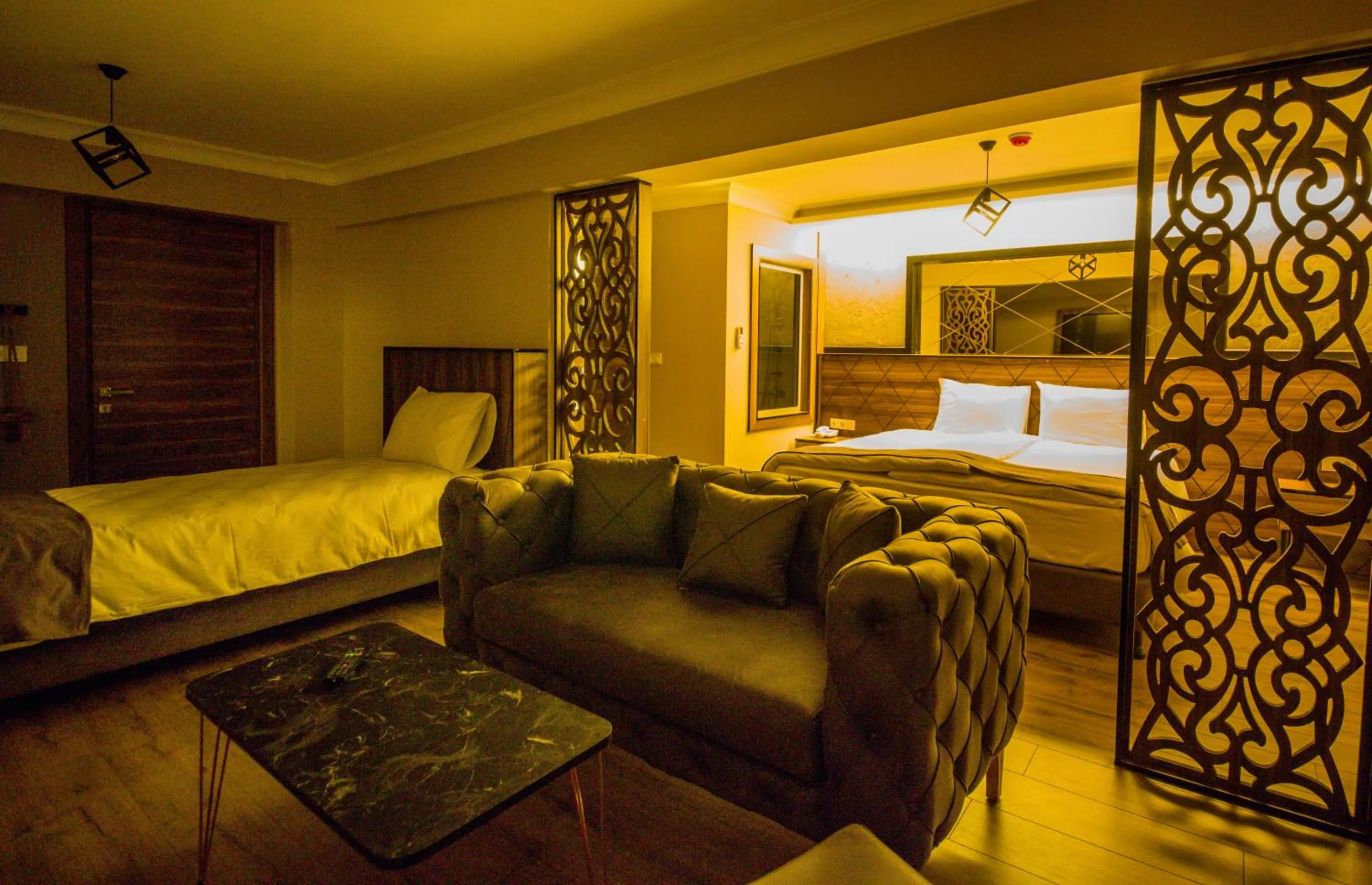 Bed in Fidanoglu Suite Hotel