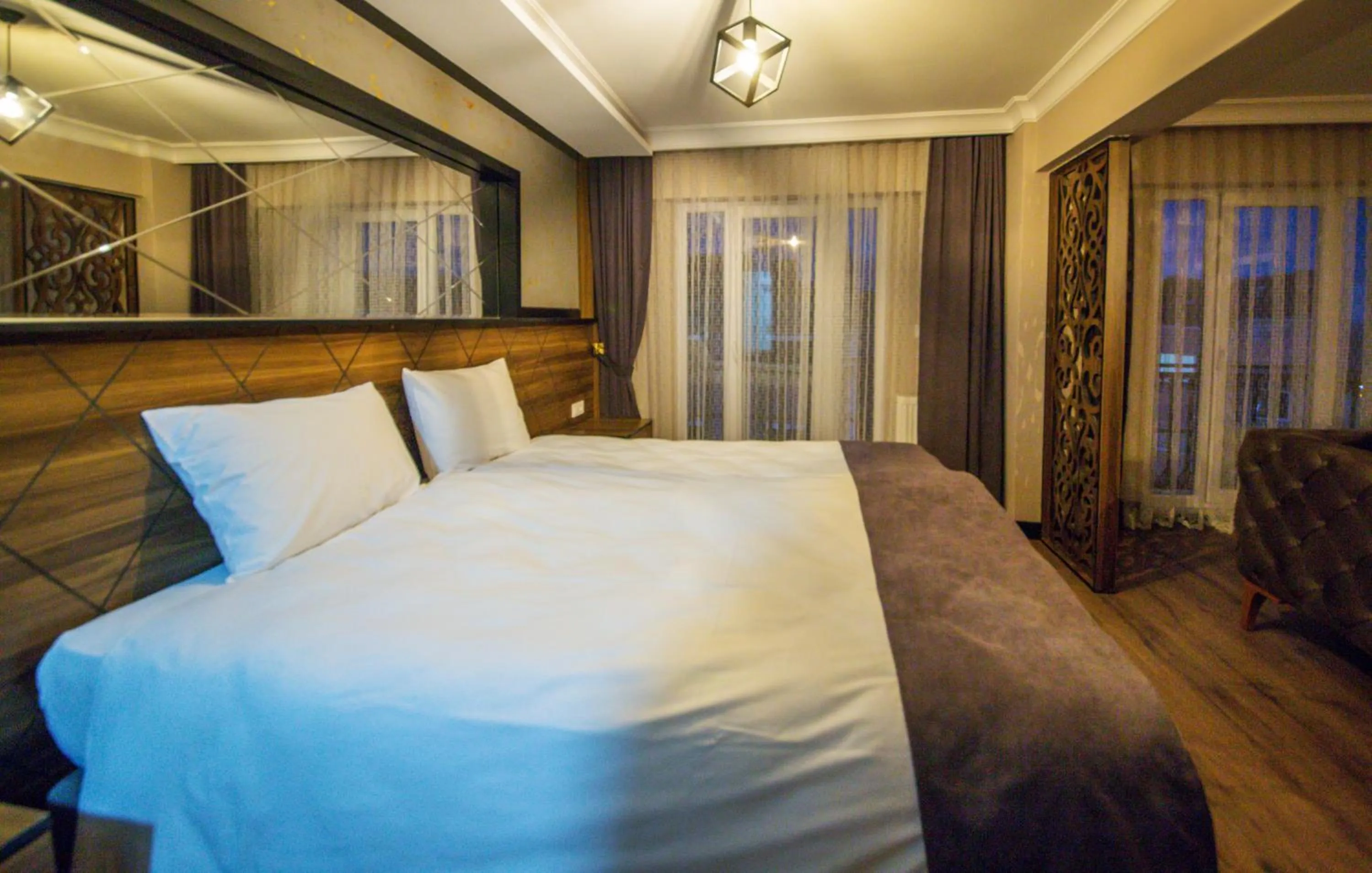 Bed in Fidanoglu Suite Hotel
