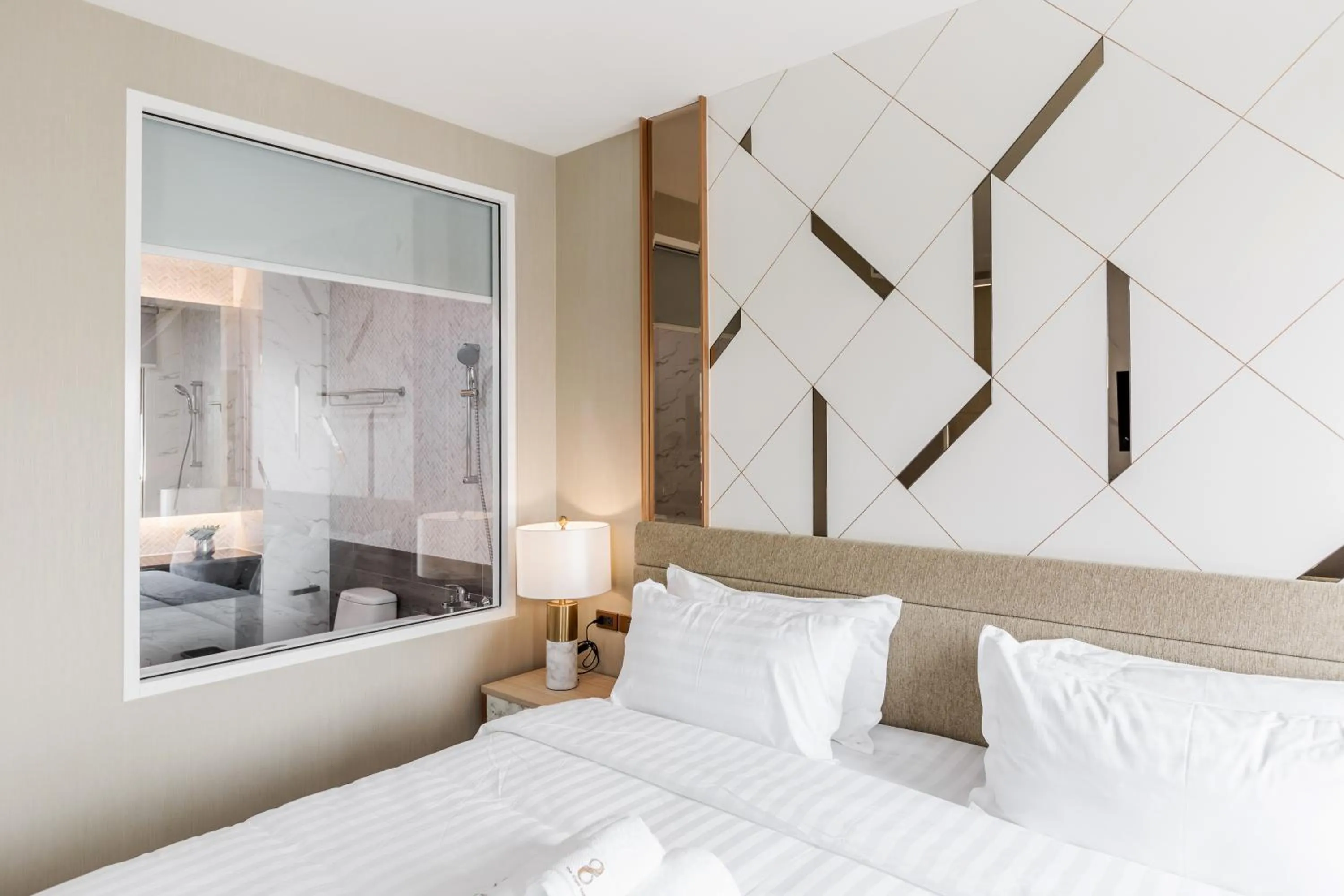 Bed in The 8 Hotel Udonthani