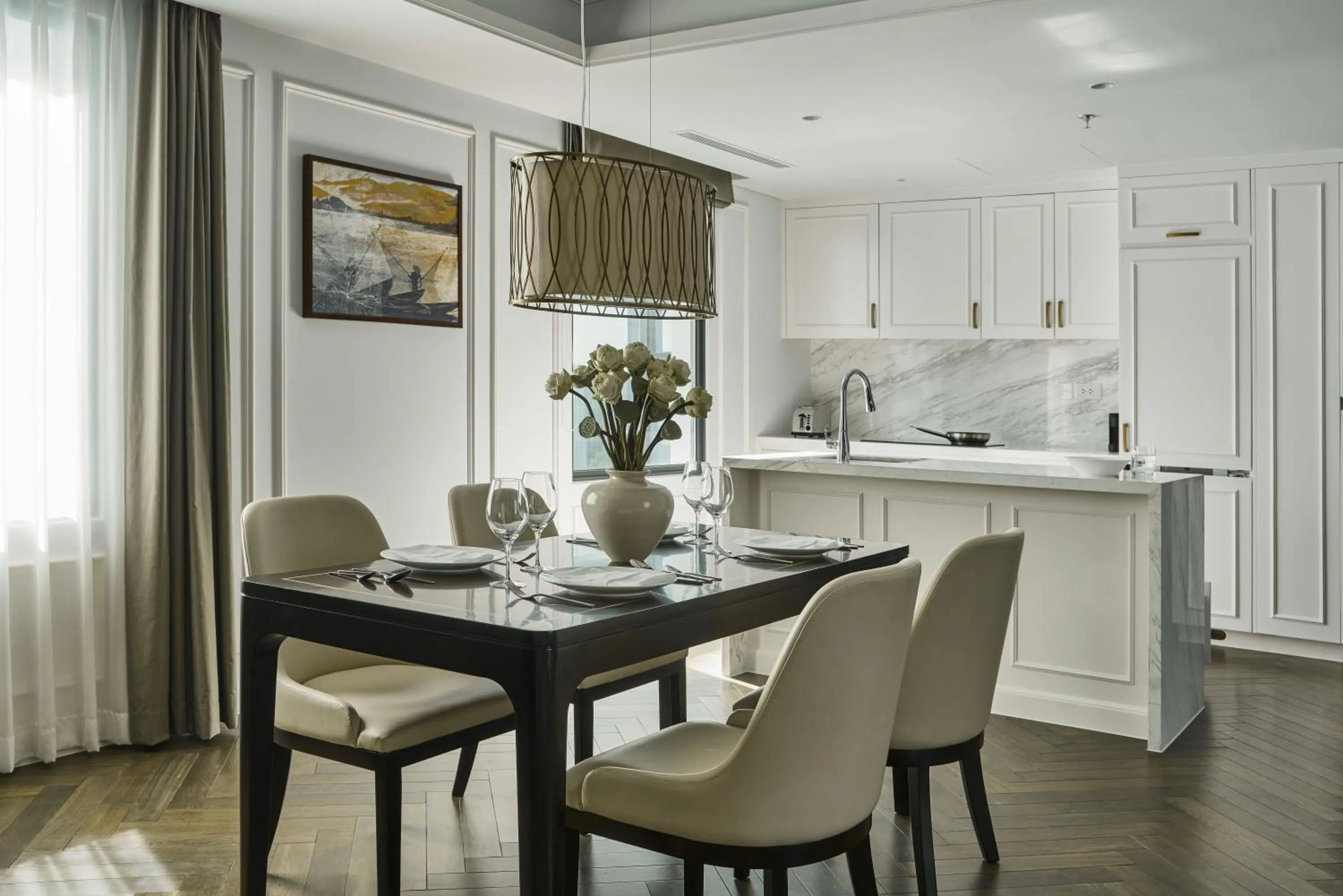 Dining area in Mai House Saigon Hotel