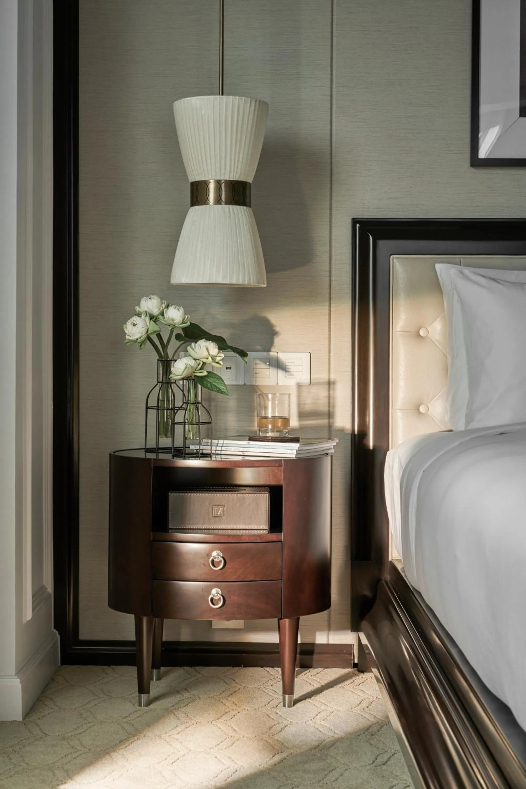 Decorative detail, Bed in Mai House Saigon Hotel