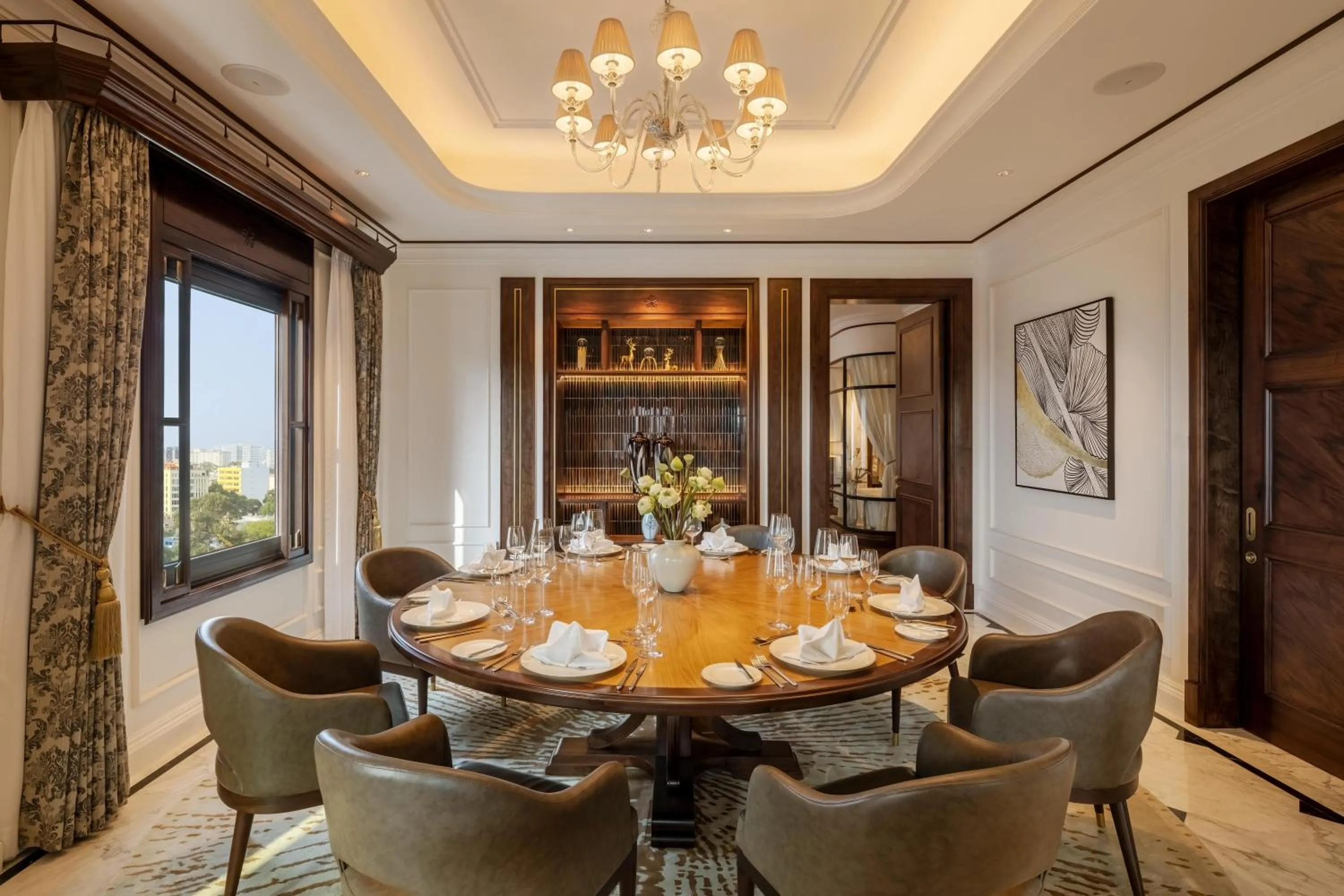 Dining area in Mai House Saigon Hotel