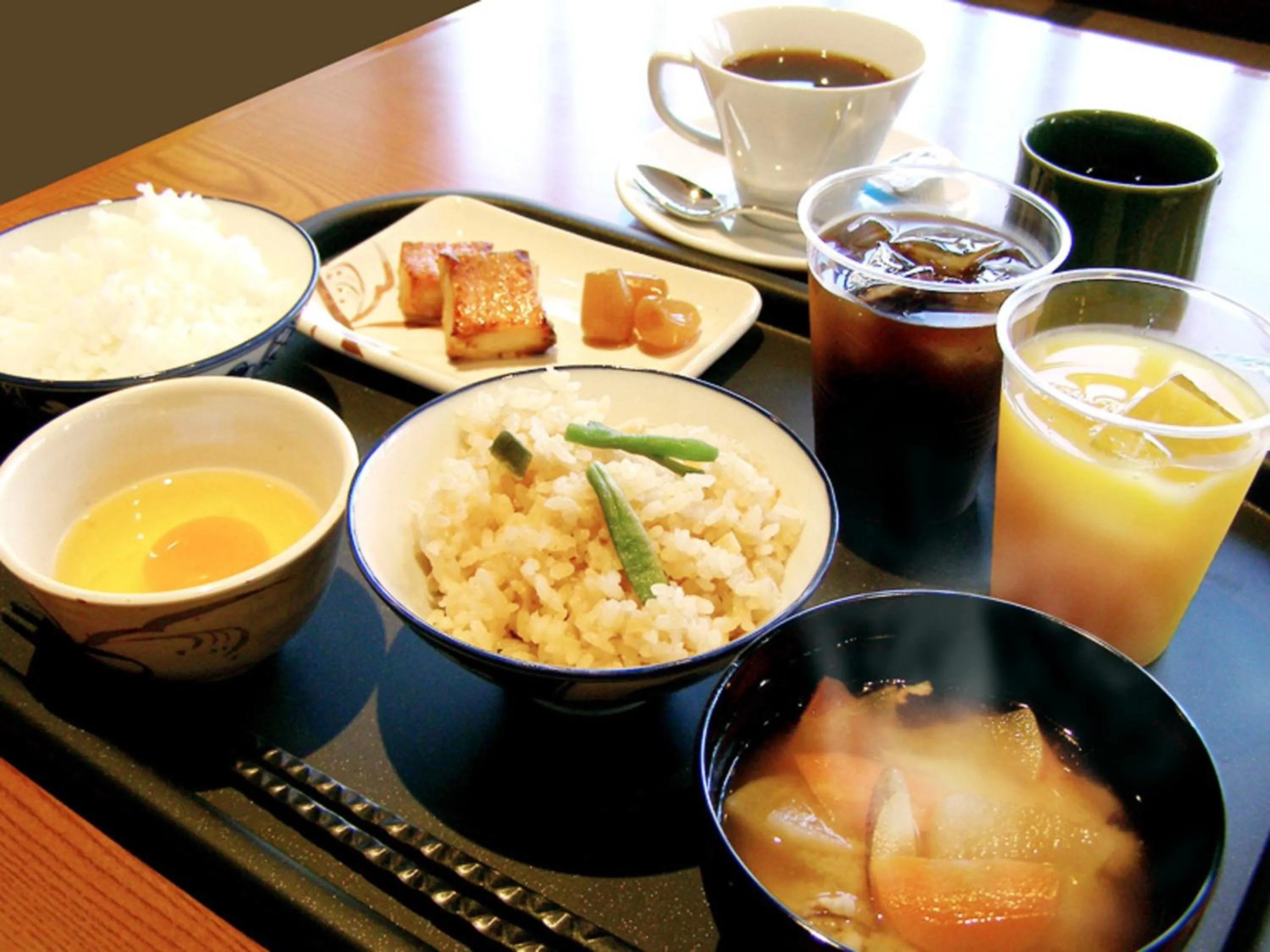 Buffet breakfast in Hotel Crown Hills Kitami Annex