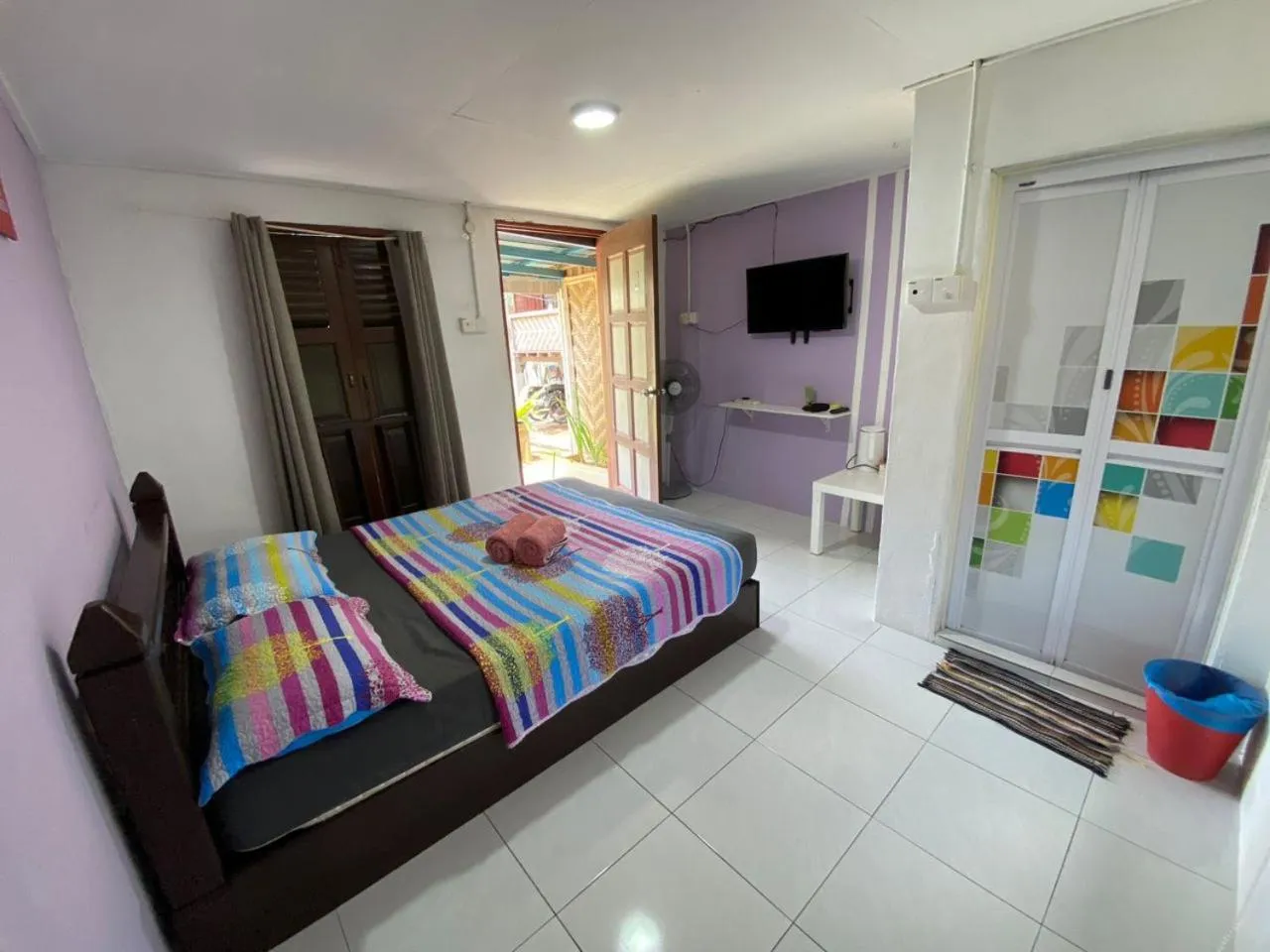 Bed in Dangau Sala D'Kontena