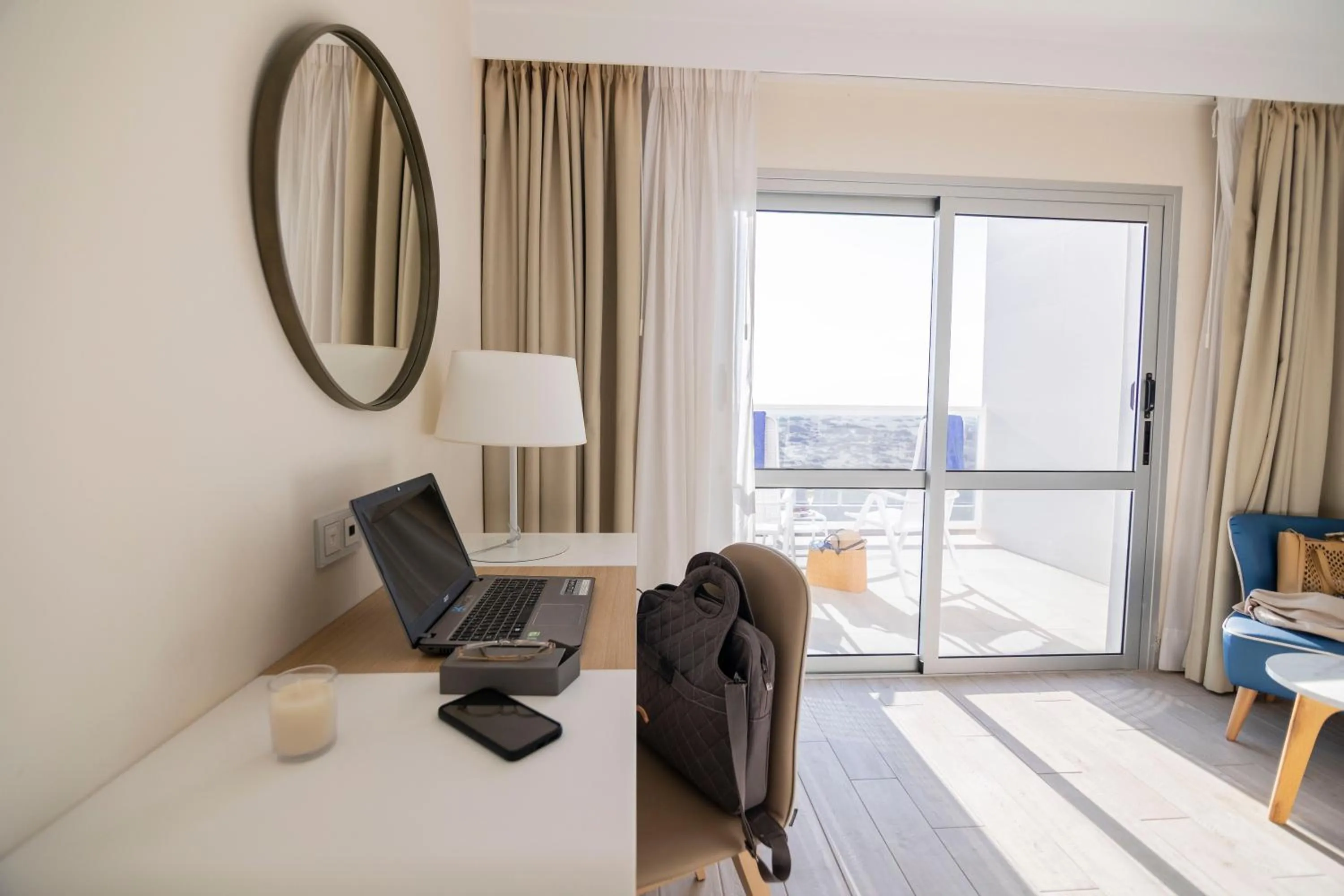 Balcony/Terrace, Bed in Hotel Boutique TAO Caleta Mar