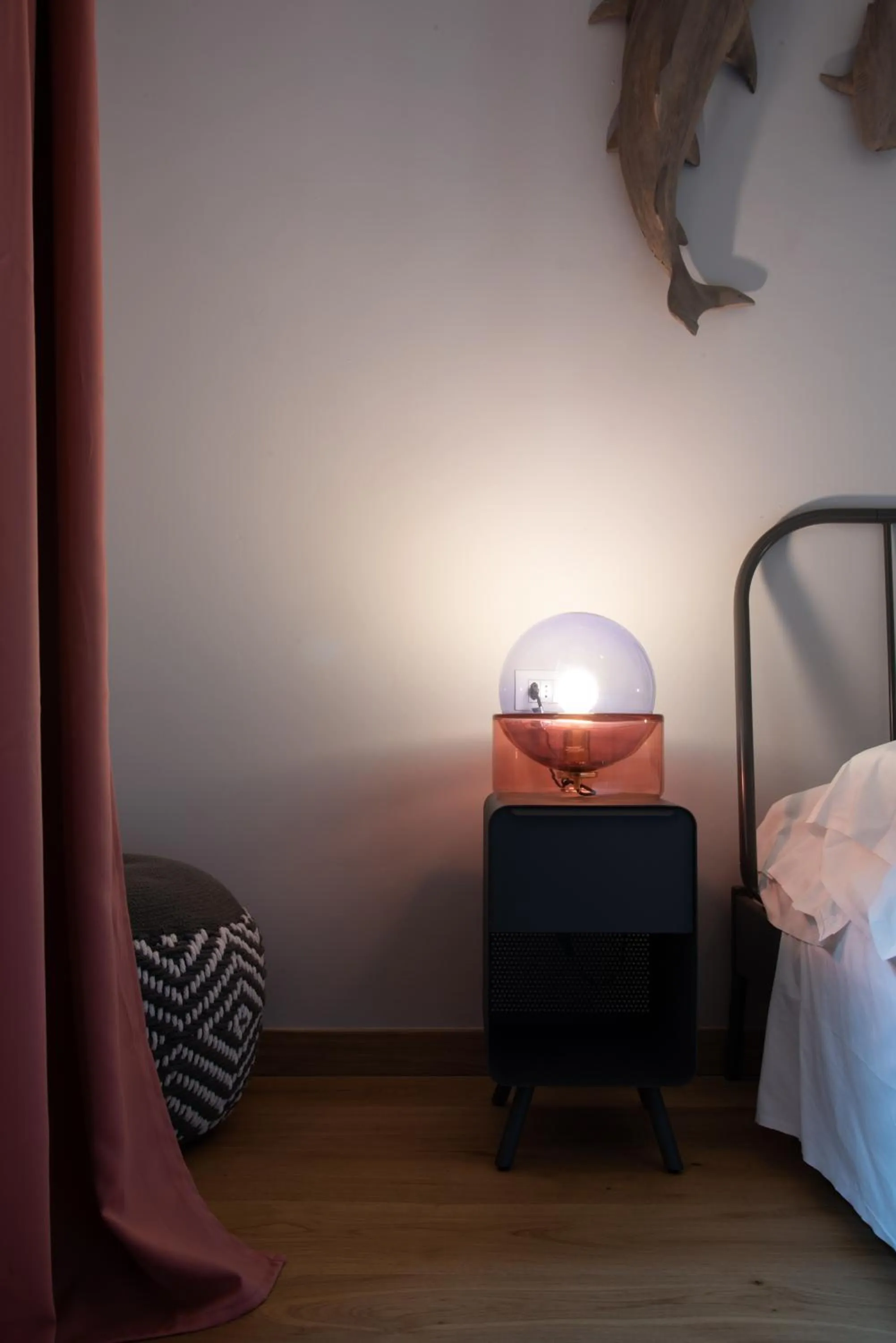 Decorative detail, Bed in B&B La Marmora 39