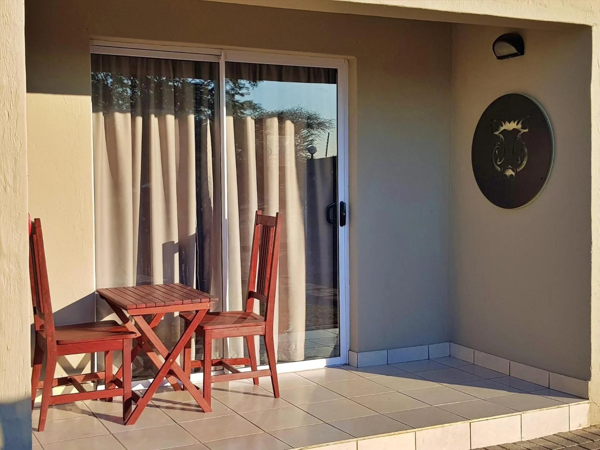 Patio in Tlou Safari Lodge