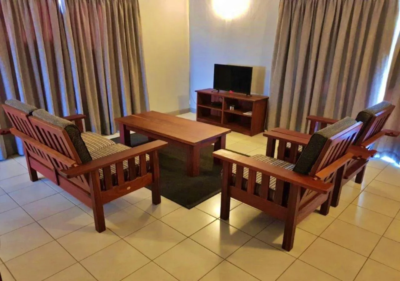 Seating area in Tlou Safari Lodge