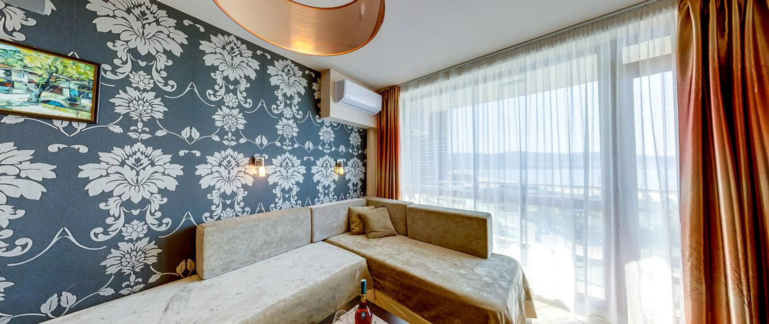 Bed in Briz Beach Apartments