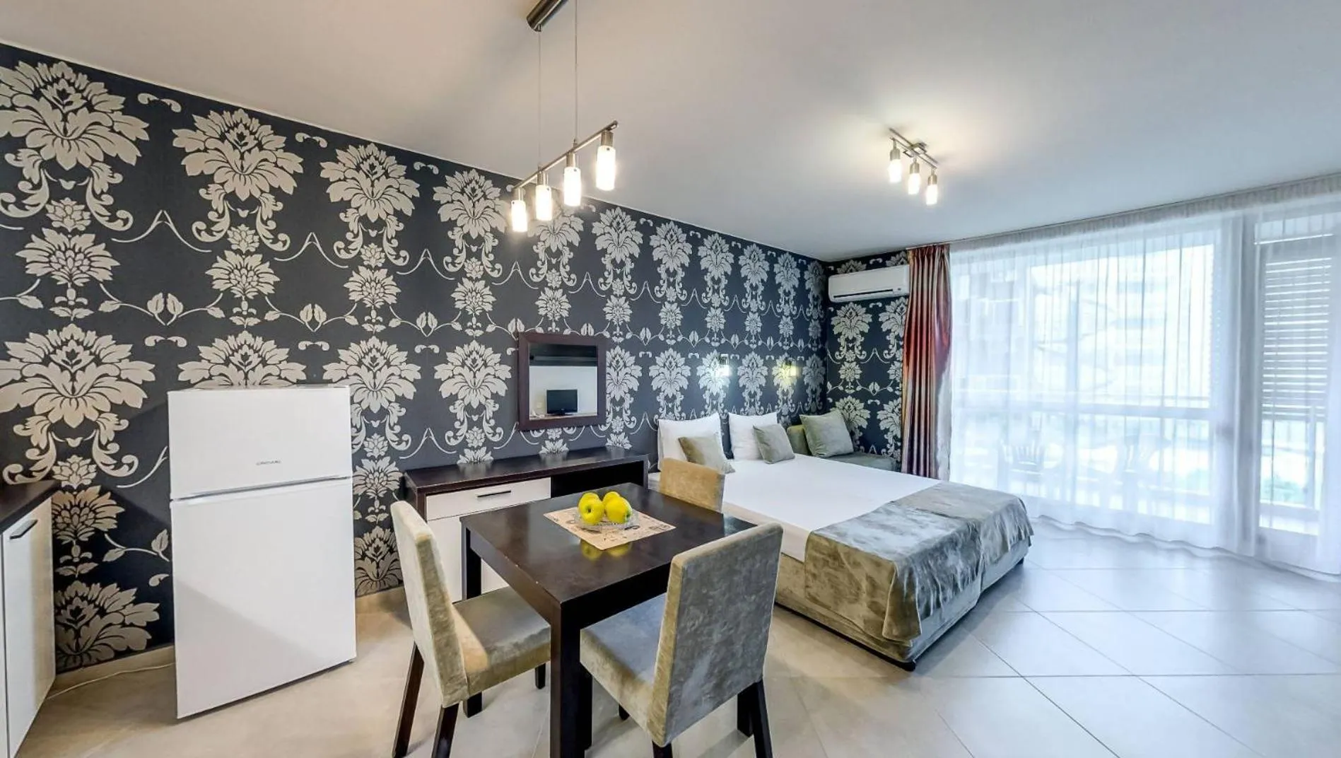 Bed in Briz Beach Apartments