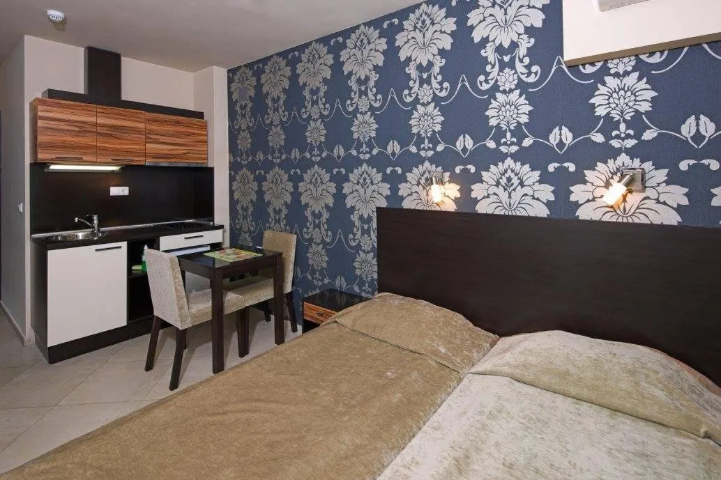 Seating area, Bed in Briz Beach Apartments